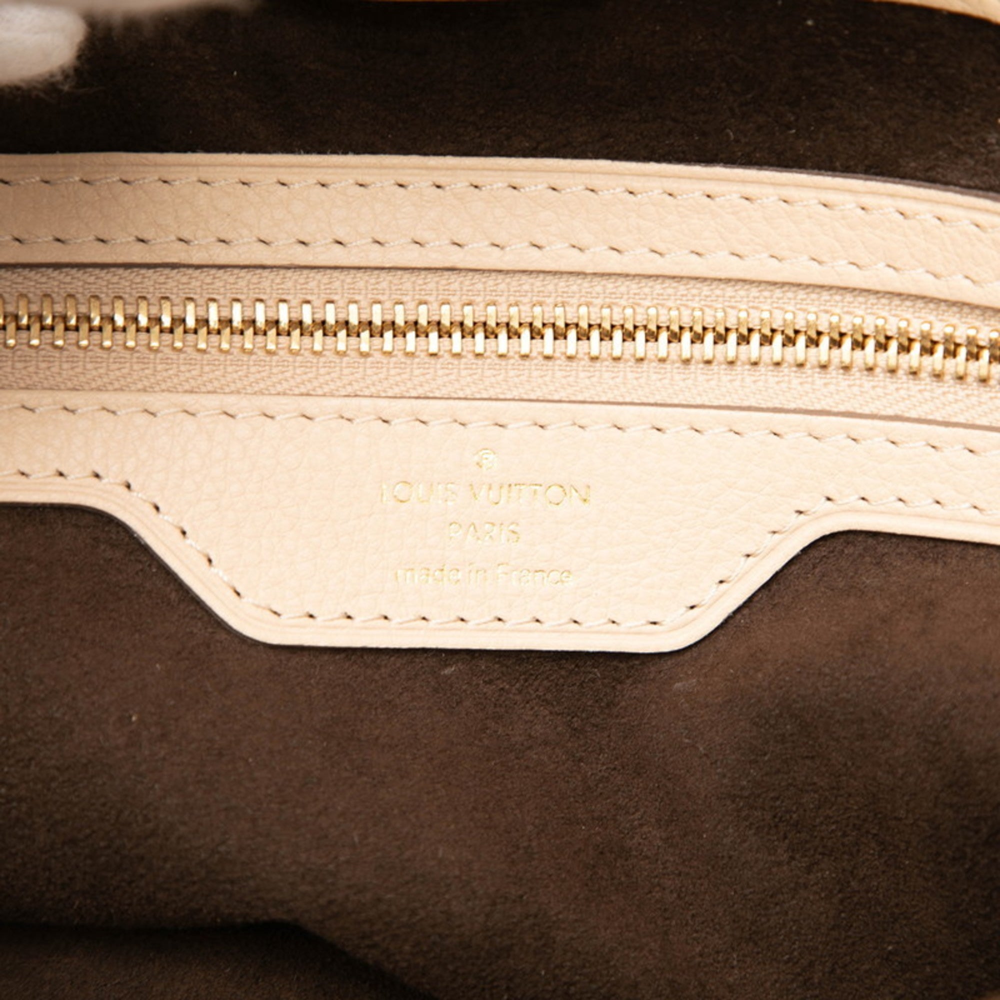Louis Vuitton Beige Opal Leather Handbag