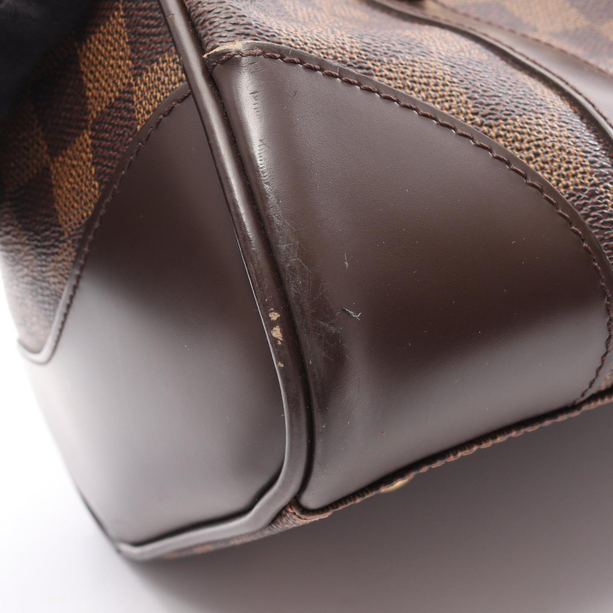 Louis Vuitton Brown Coated Canvas Leather Handbag