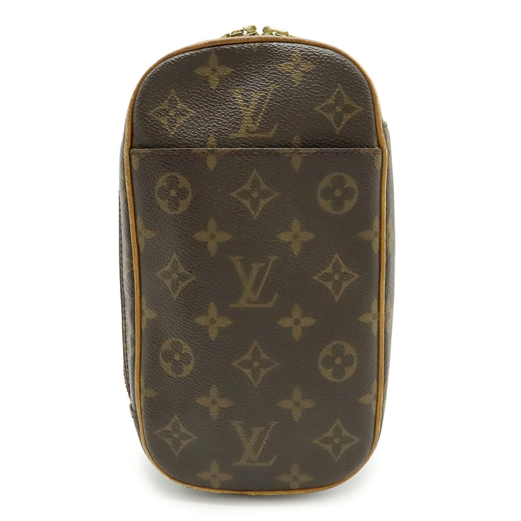 Louis Vuitton Black Brown Monogram Monogram Pochette