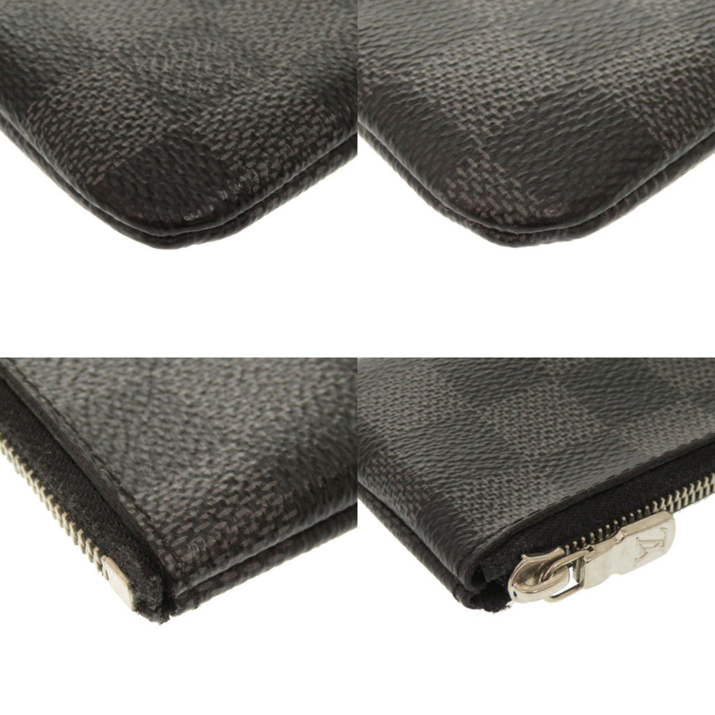 Louis Vuitton Black Damier Graphite Damier Graphite Canvas Coin Purse/Coin Case