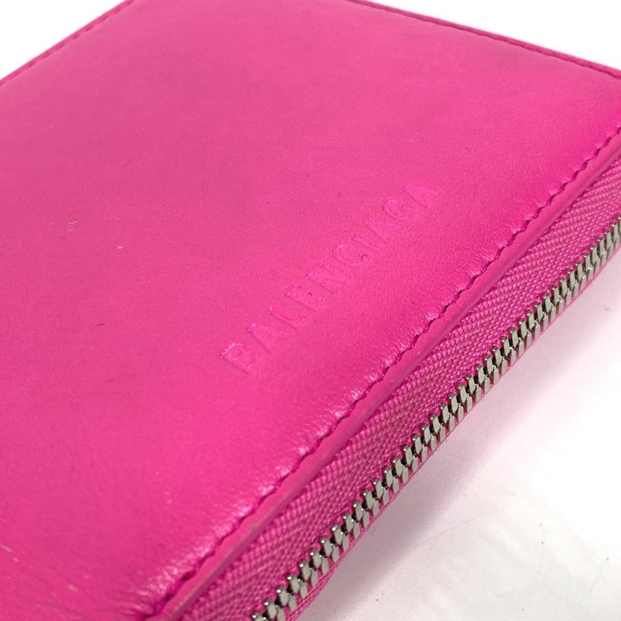 Balenciaga Pink Leather Wallet (Bi-Fold)