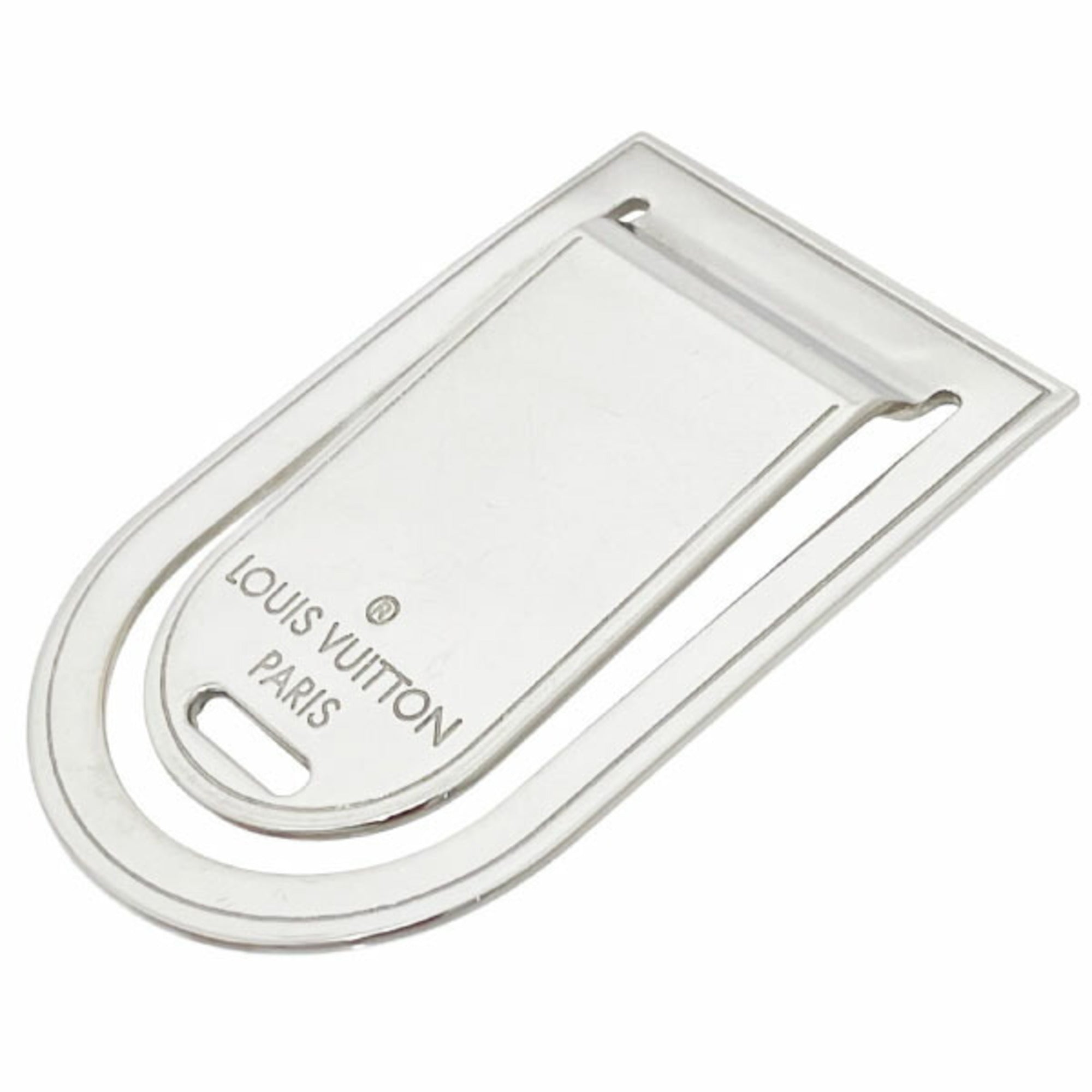 Louis Vuitton Silver Metal Money Clip