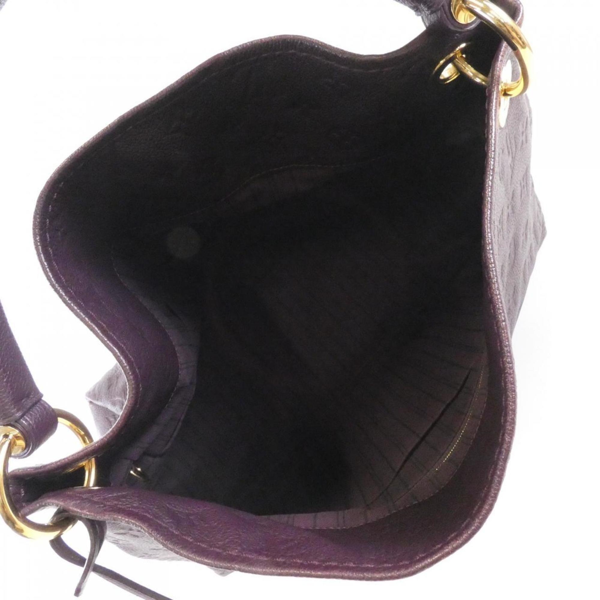 Louis Vuitton Leopard Purple Leather Shoulder Bag