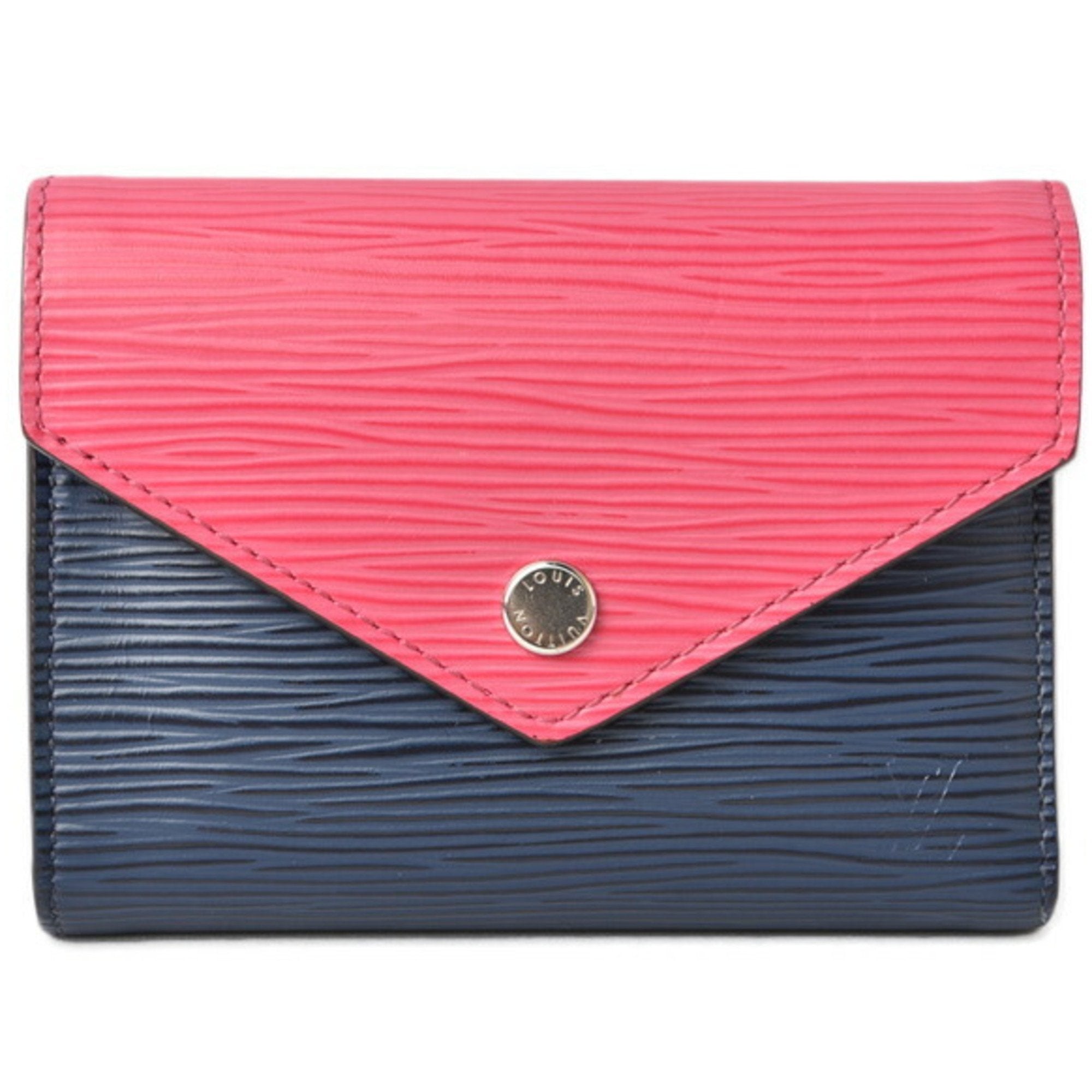 Louis Vuitton Epi Blue Epi Leather Wallet (Tri-Fold)