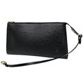 Louis Vuitton Black Noir Epi Leather Handbag Pochette Pouch