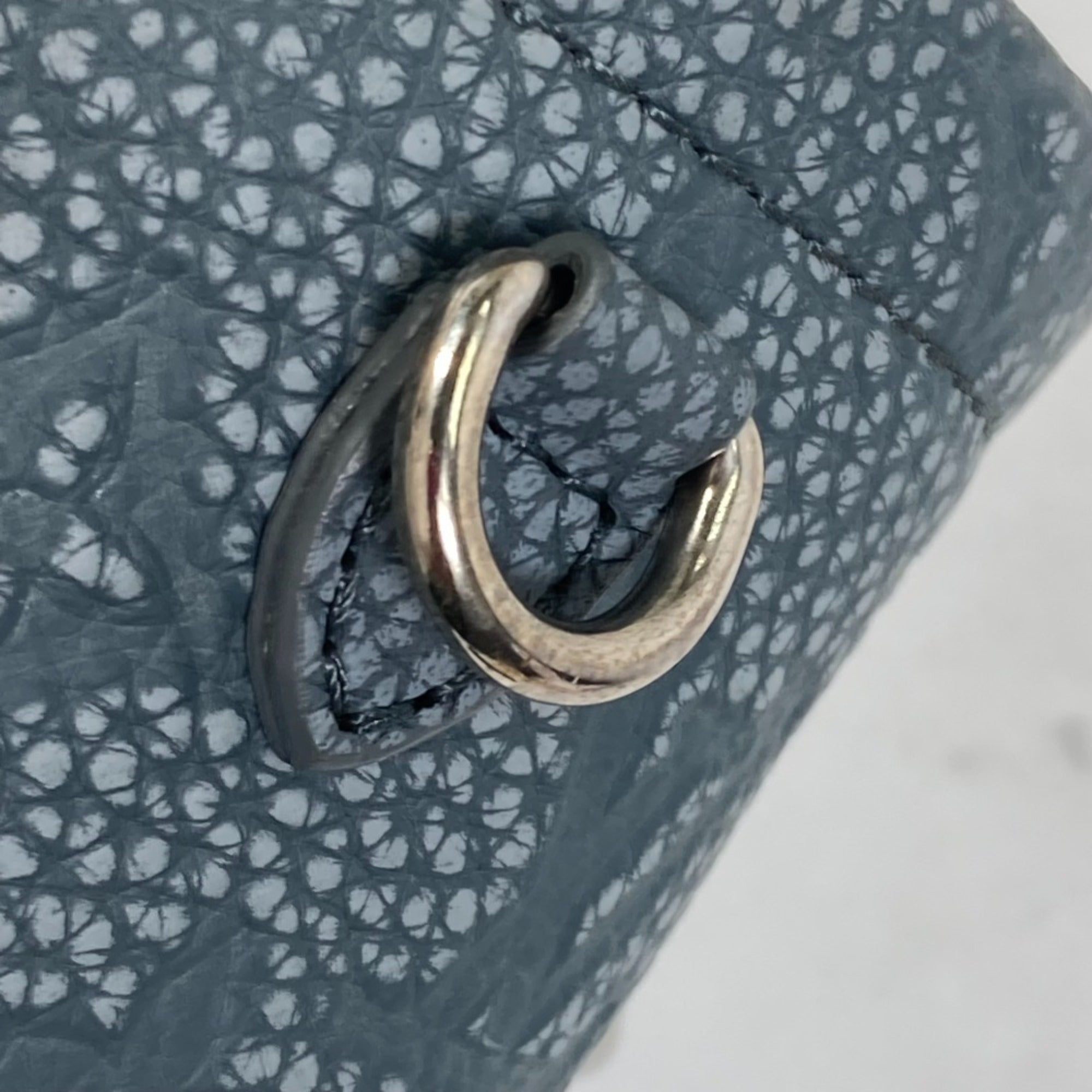 Louis Vuitton Gray Leather Shoulder Bag