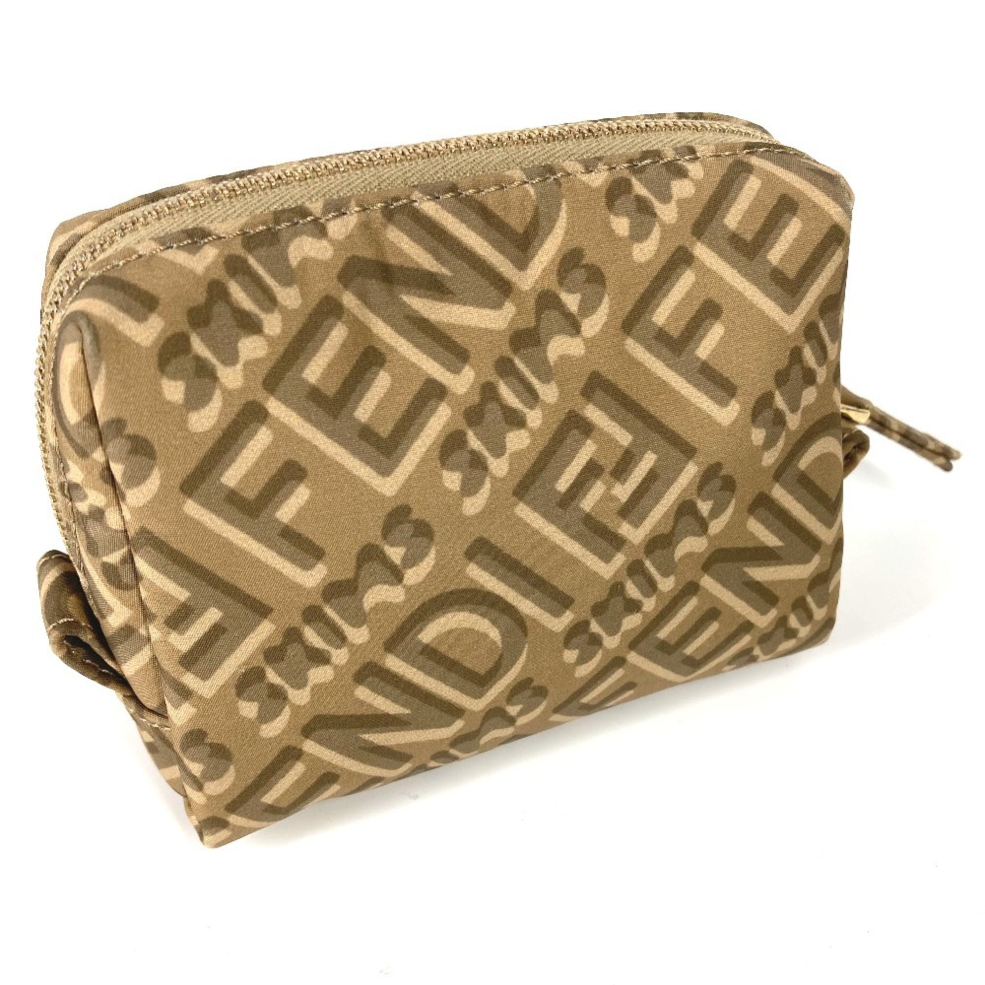 Fendi Beige Nylon Pouch