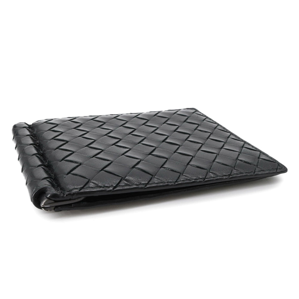 Bottega Veneta Intrecciato Black Money Clip