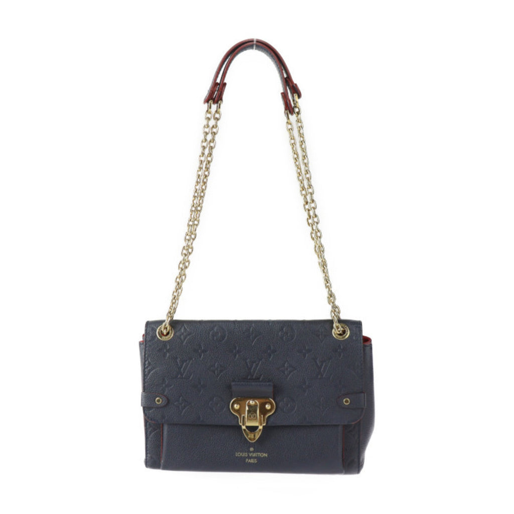 Louis Vuitton Monogram Empreinte Marine Rouge Leather Handbag Pochette Shoulder Bag