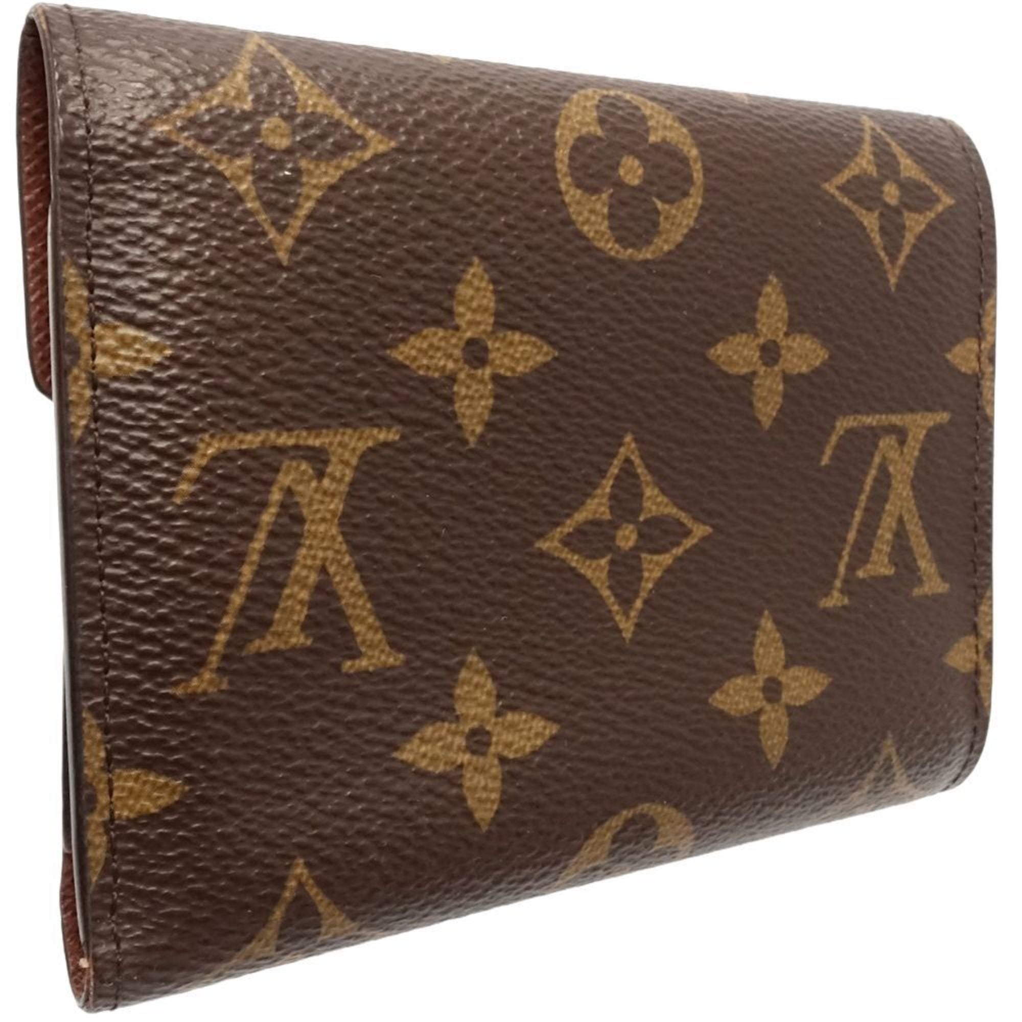 Louis Vuitton Brown Canvas Wallet (Tri-Fold)