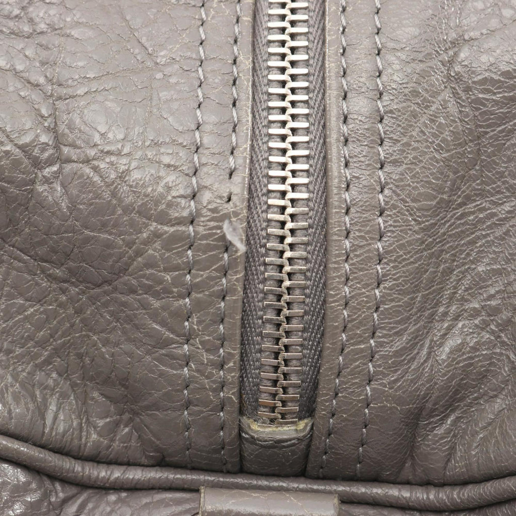 Balenciaga Gray Leather Boston Bag Hand