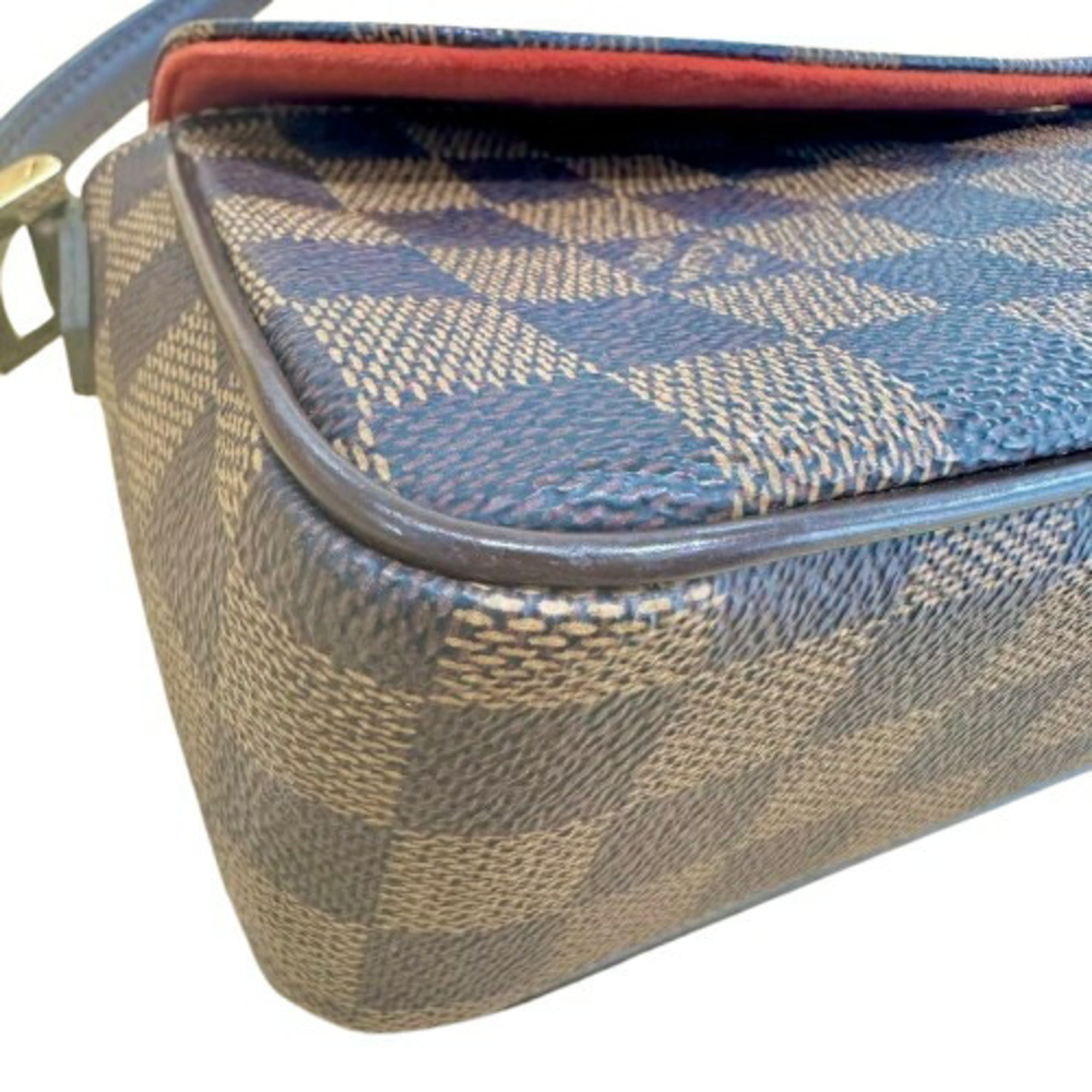 Louis Vuitton Damier Graphite Brown Leather Handbag