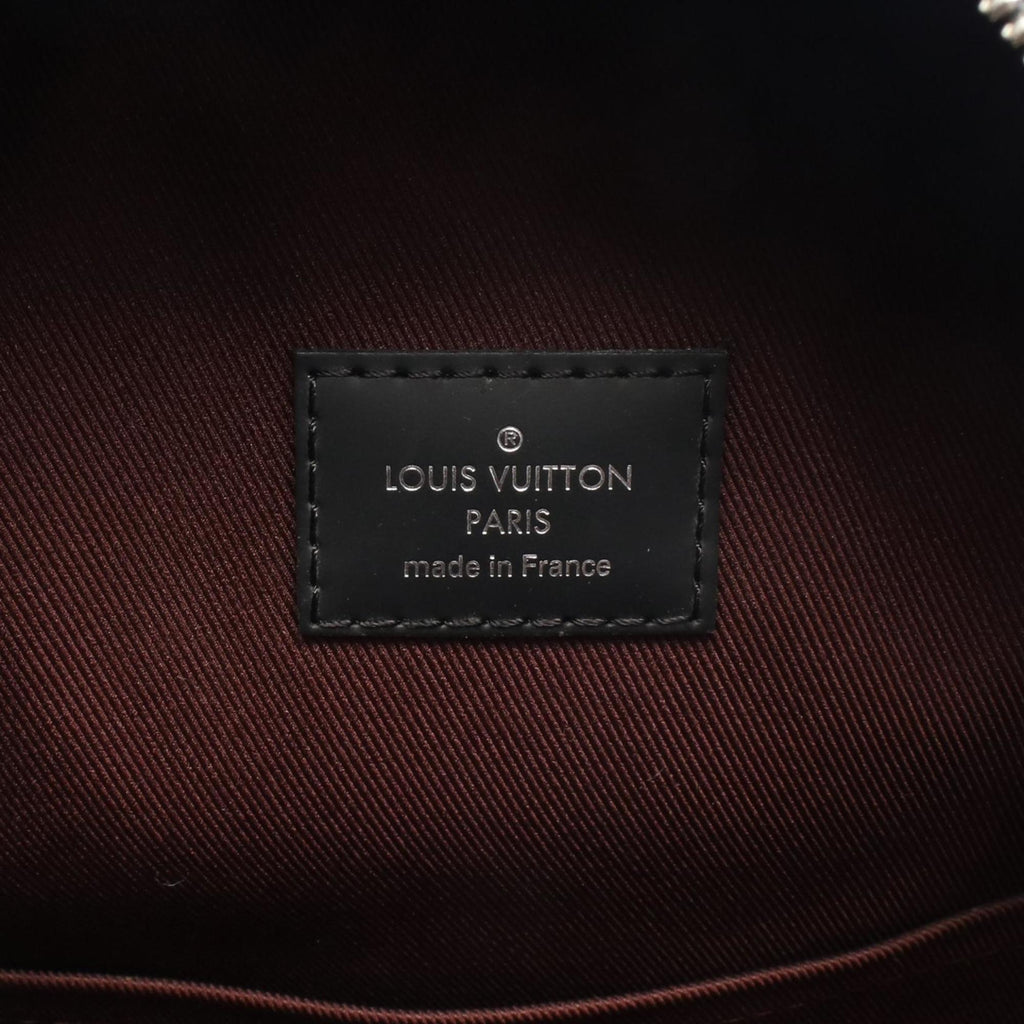 Louis Vuitton Black Brown Monogram Macassar Coated Canvas Leather Backpack
