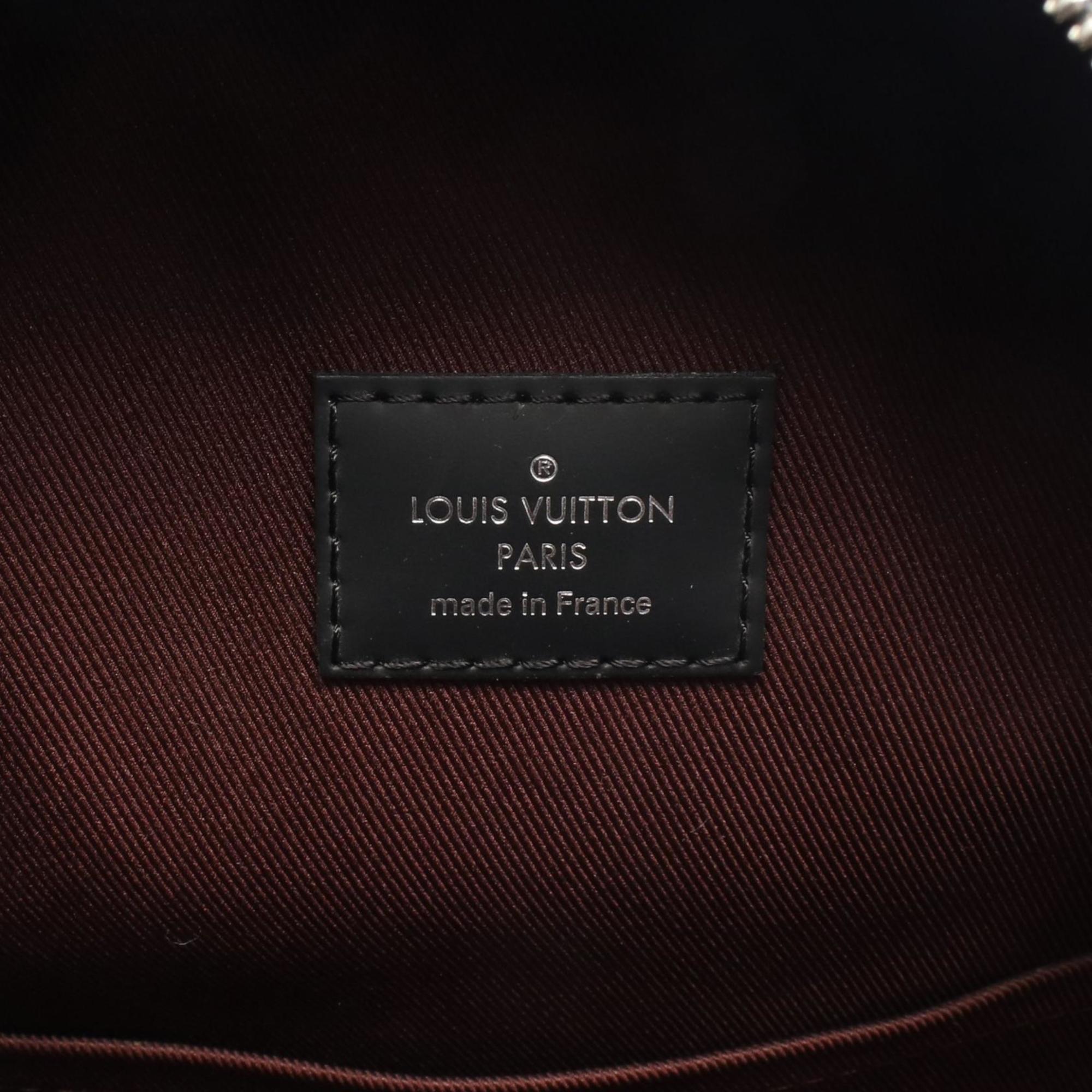 Louis Vuitton Black Brown Monogram Macassar Coated Canvas Leather Backpack