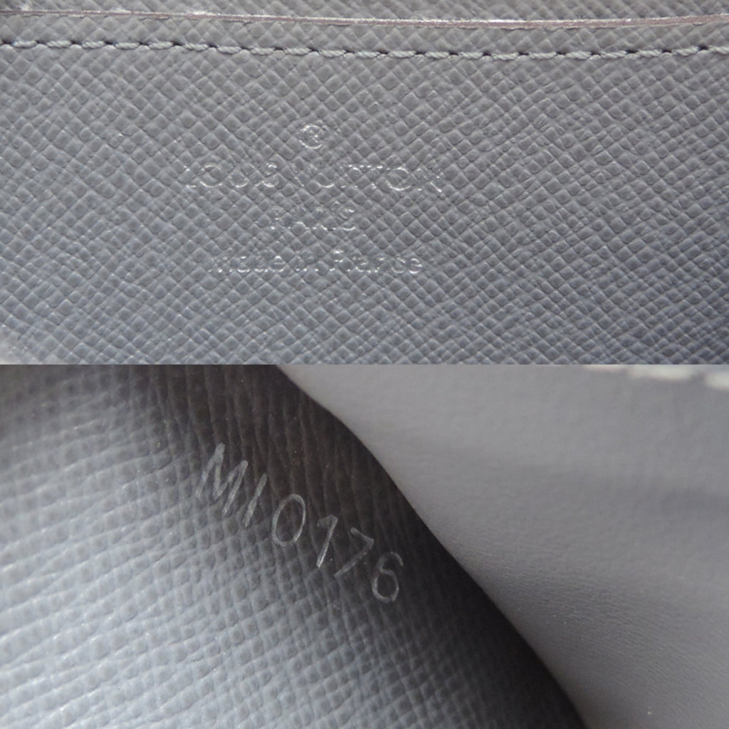 Louis Vuitton Gray Taiga Leather Coin Purse/Coin Case