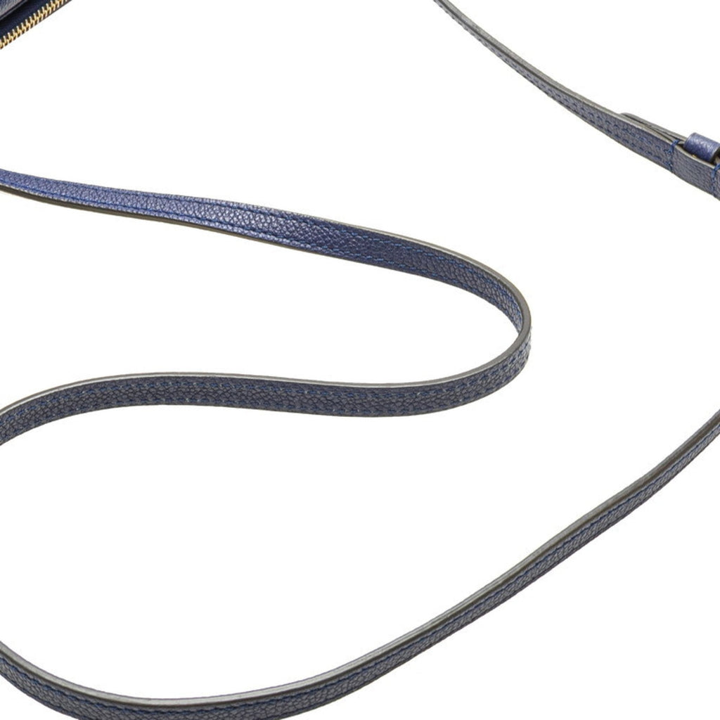 Louis Vuitton Blue Leather Shoulder Bag