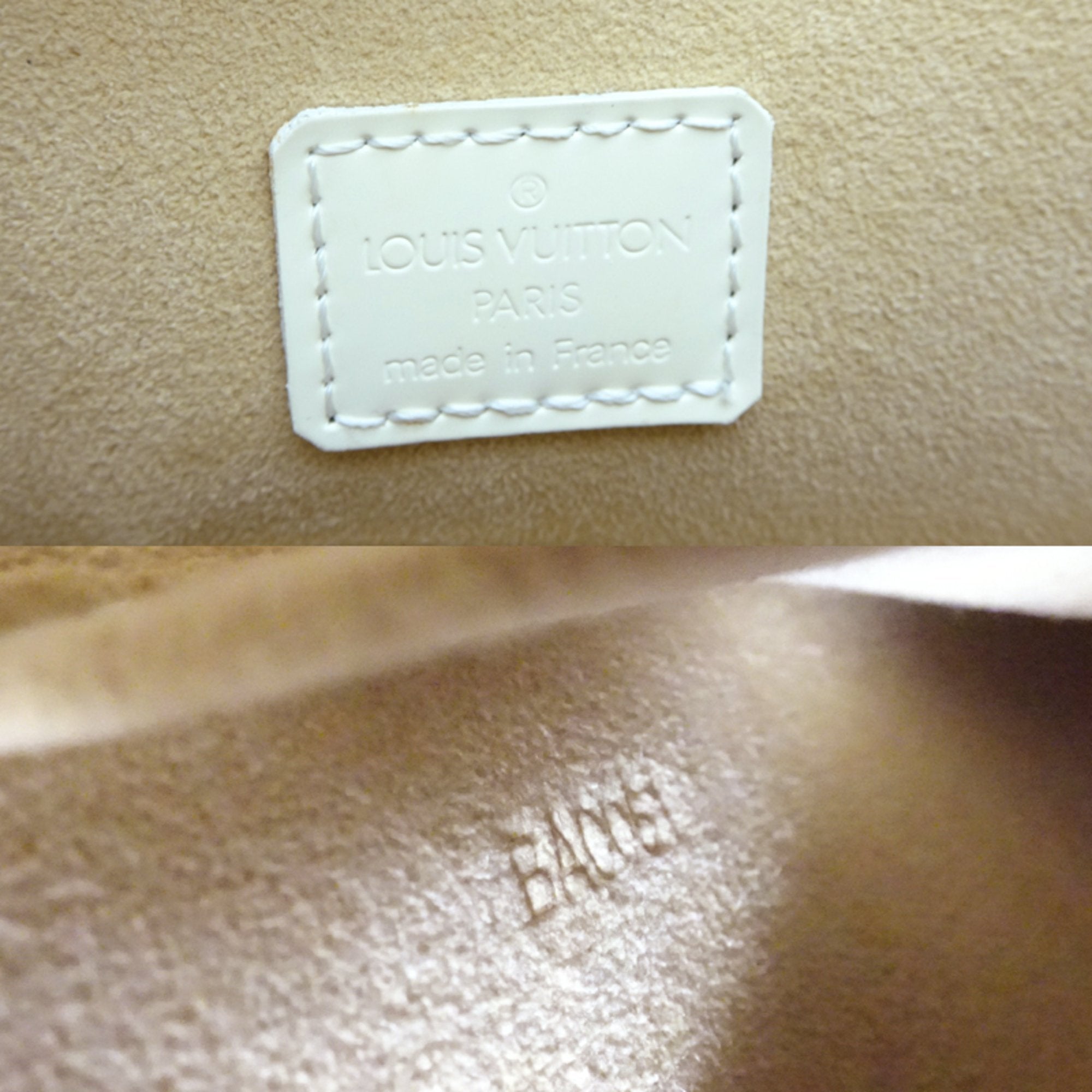 Louis Vuitton Beige White Handbag