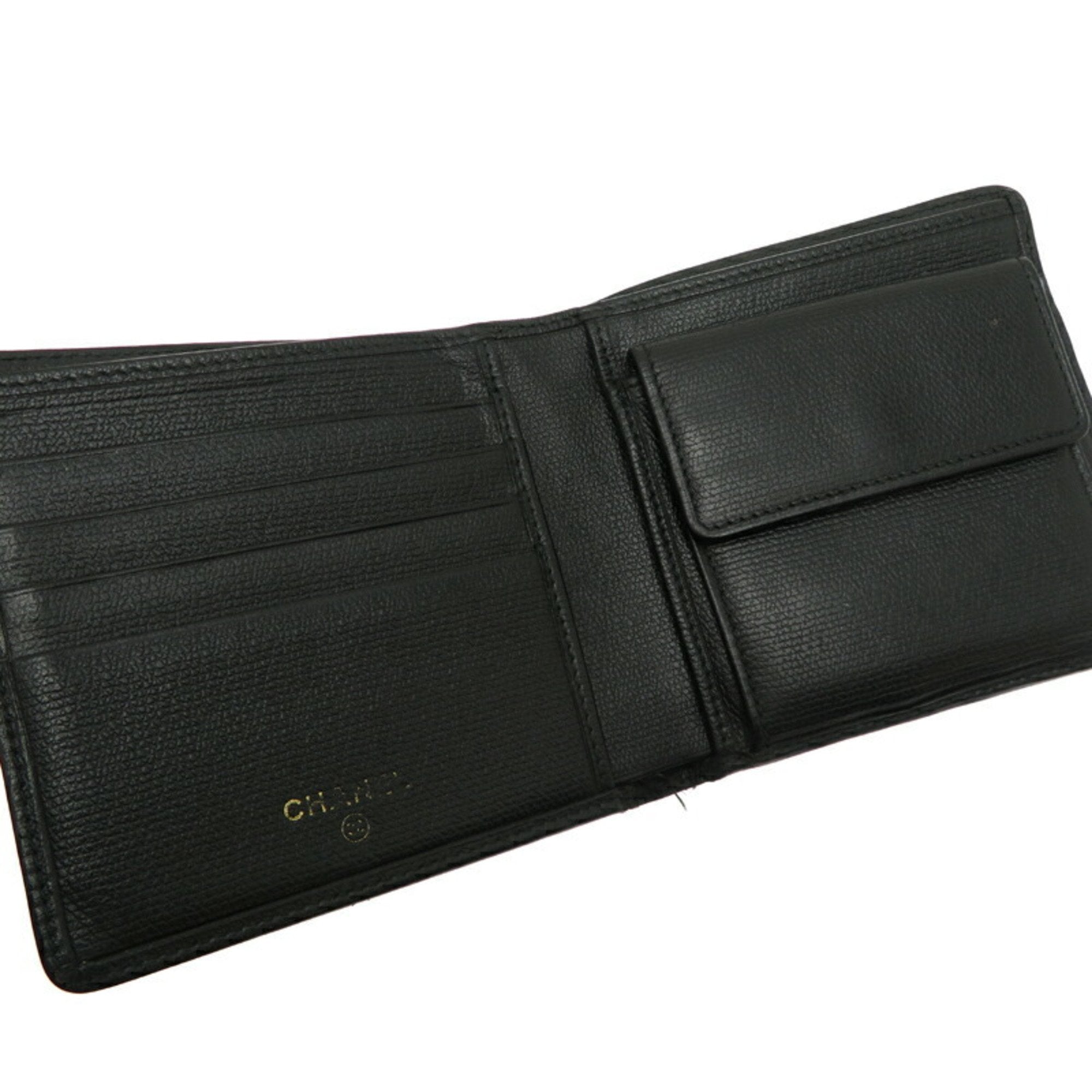 Chanel Black Leather Wallet (Bi-Fold)