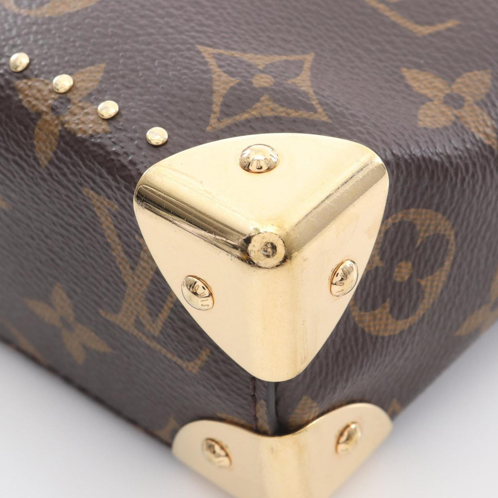 Louis Vuitton Brown Monogram Reverse Coated Canvas Leather Handbag