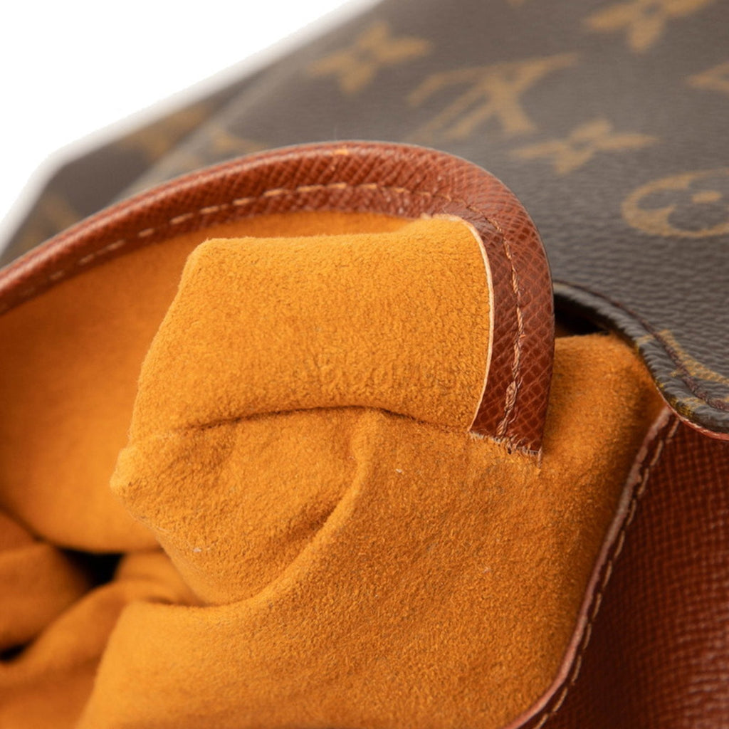 Louis Vuitton Brown Pvc Leather Handbag Shoulder Bag