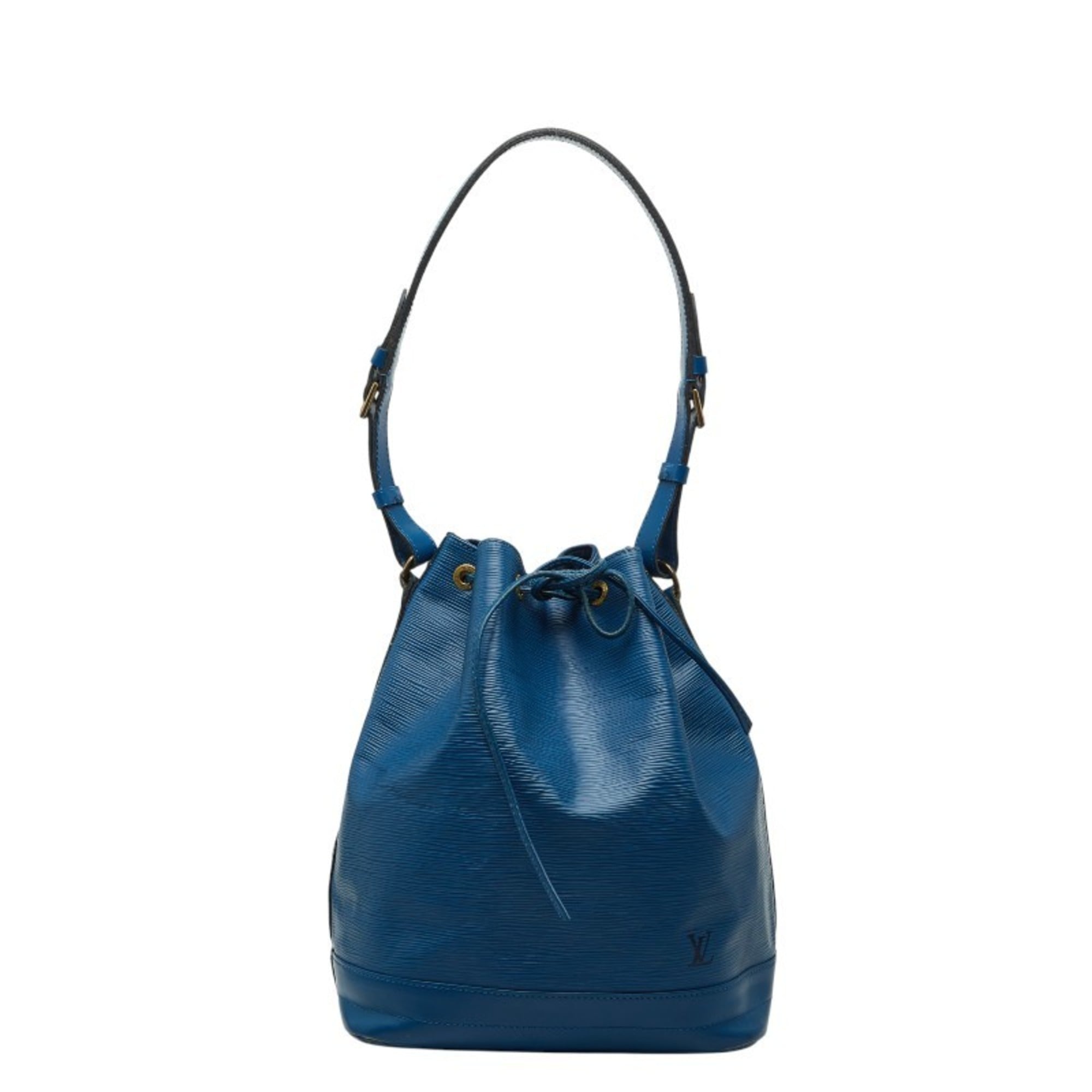Louis Vuitton Toledo Blue Leather Shoulder Bag