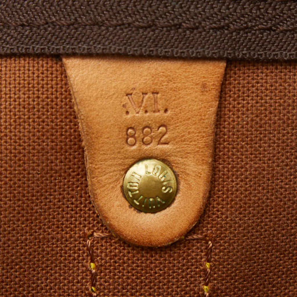 Louis Vuitton Monogram Brown Pvc Leather Boston Bag Shoulder Bag