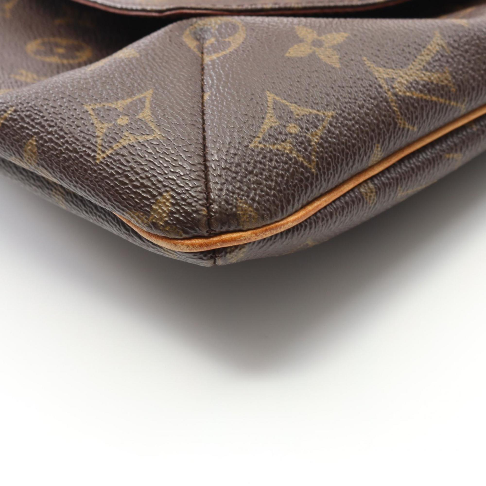 Louis Vuitton Brown Coated Canvas Shoulder Bag