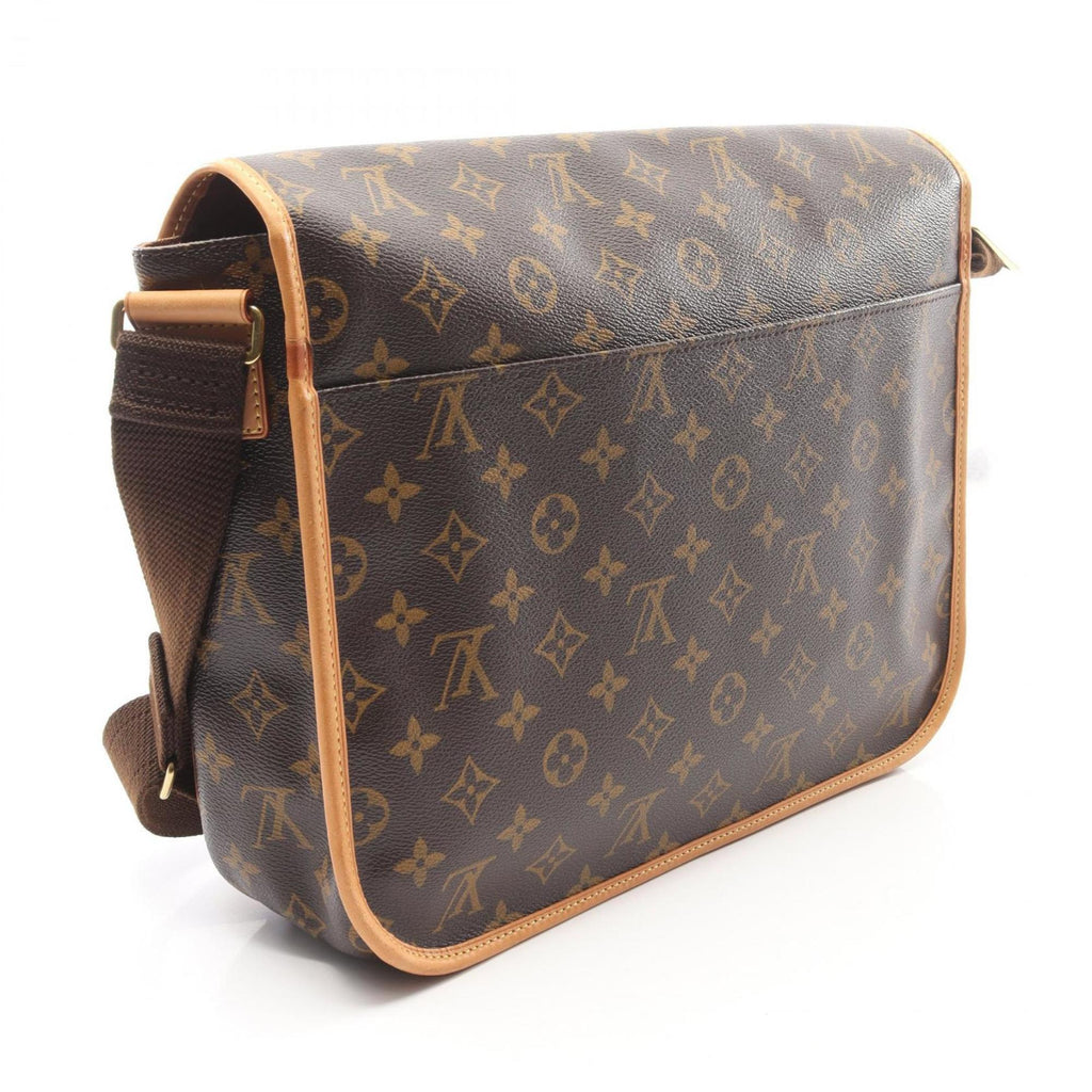 Louis Vuitton Brown Coated Canvas Monogram Leather Handbag Shoulder Bag