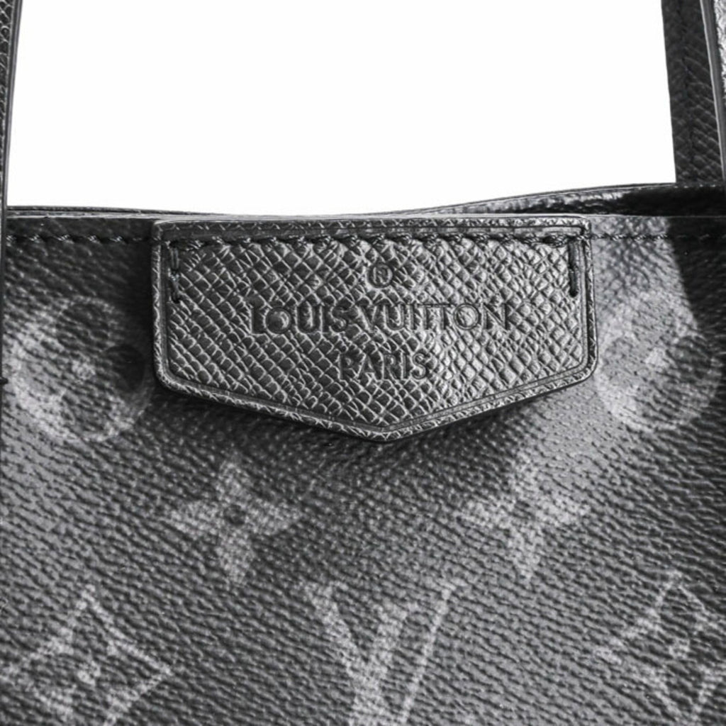 Louis Vuitton Black Noir Taigarama Handbag Shoulder Bag Tote Bag