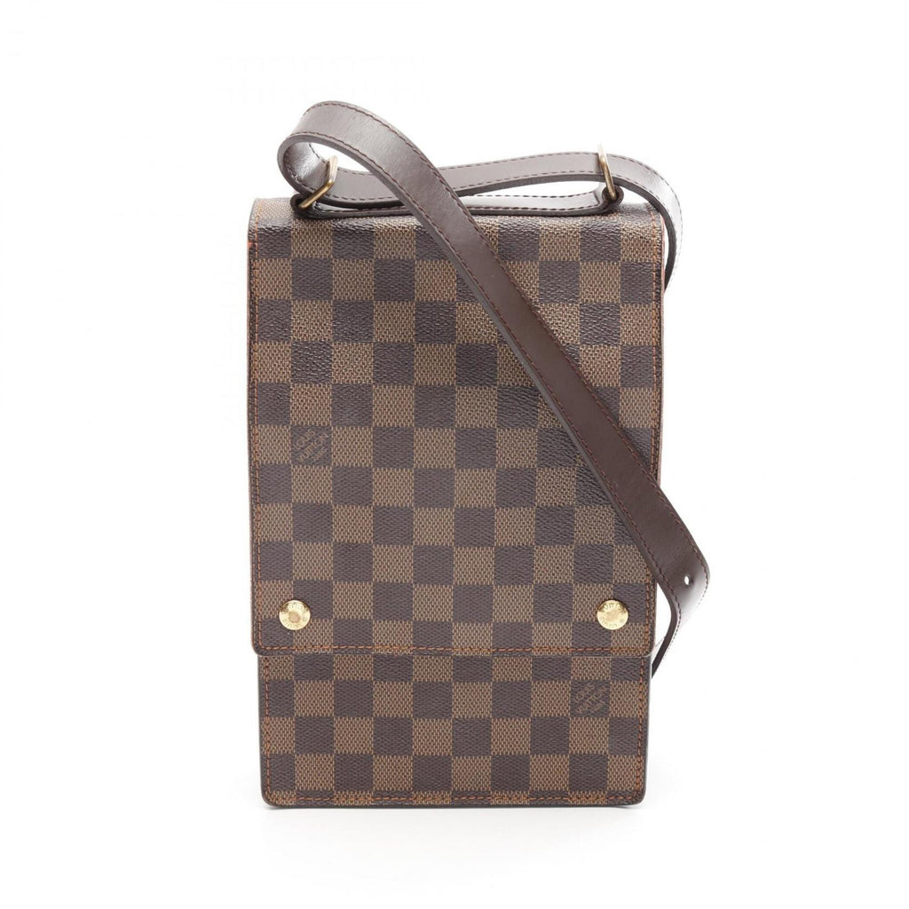 Louis Vuitton Brown Coated Canvas Shoulder Bag