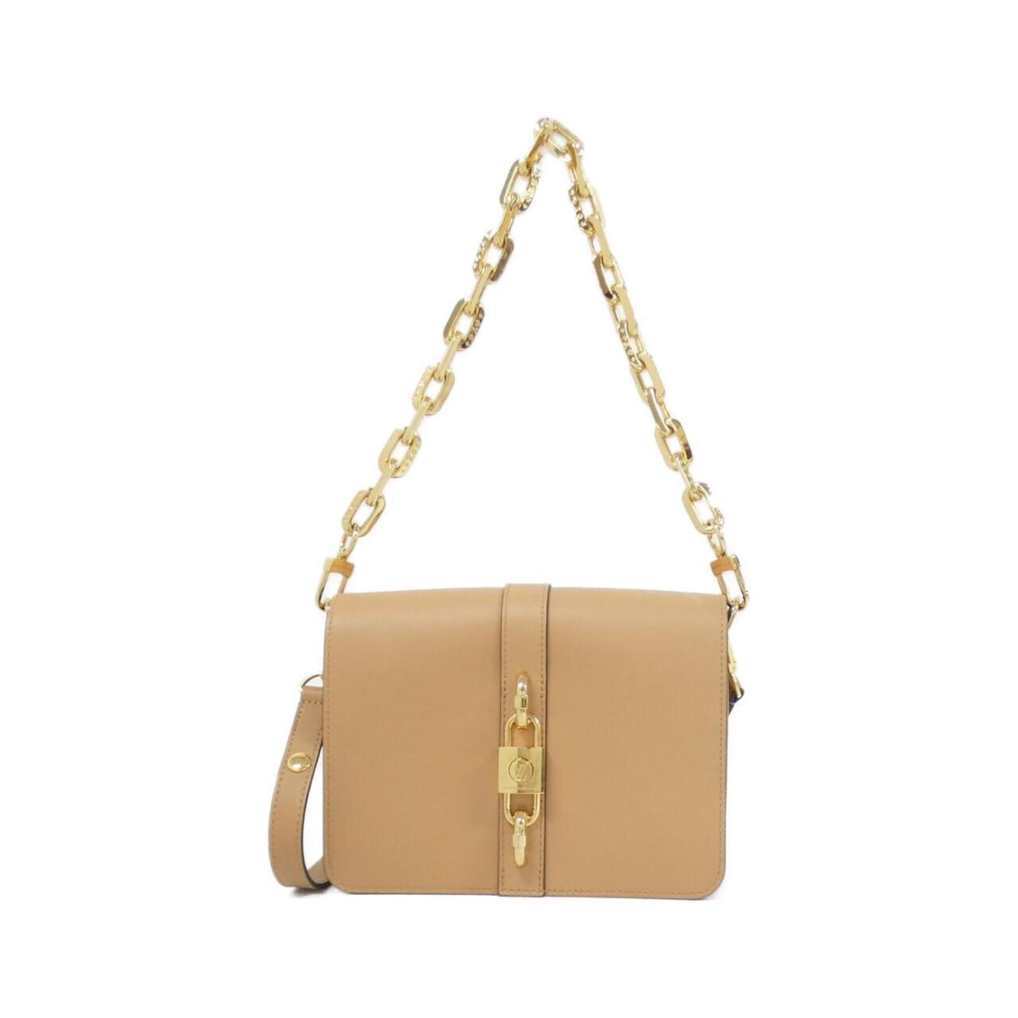 Louis Vuitton Camel Leather Shoulder Bag