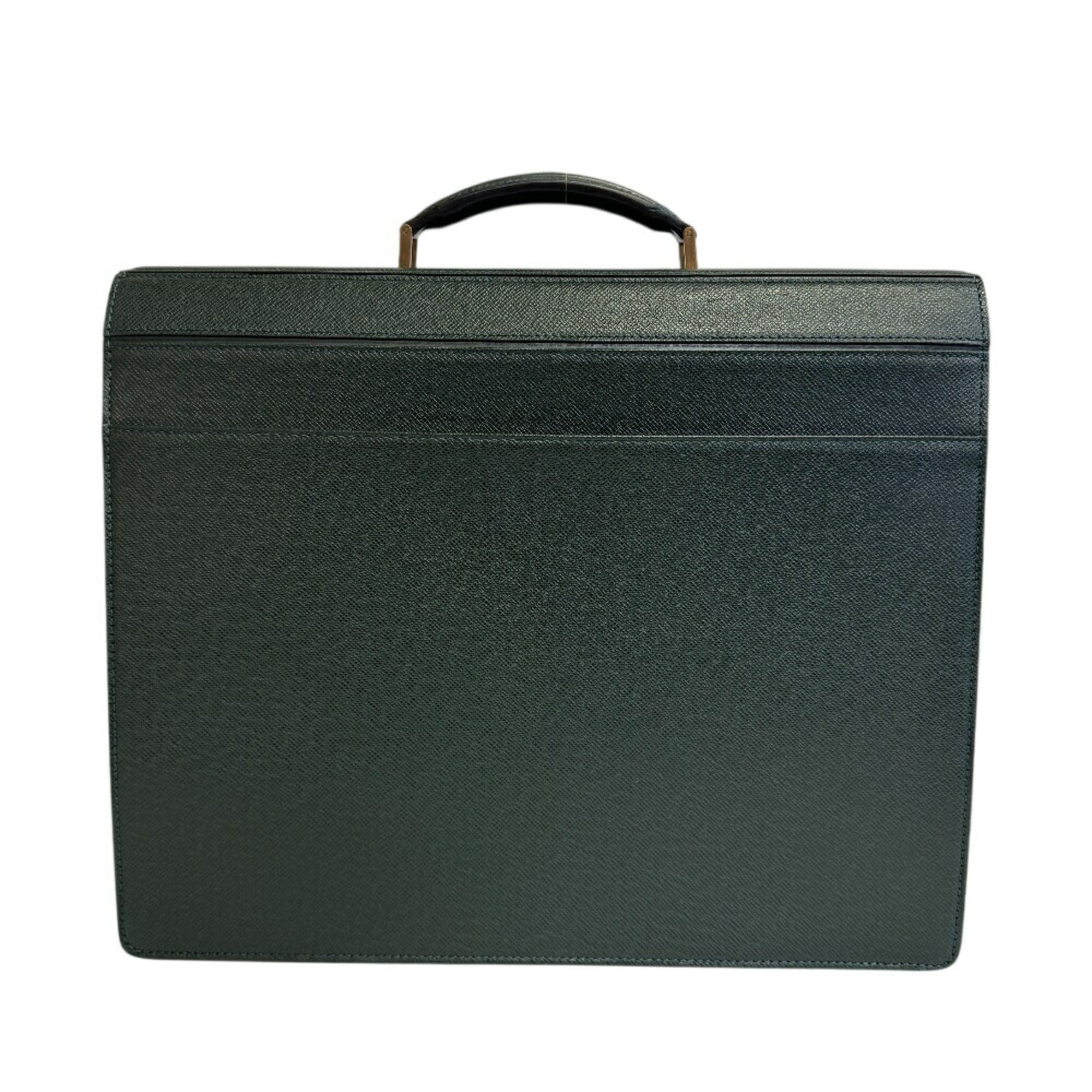Louis Vuitton Taiga Green Taiga Leather Briefcase