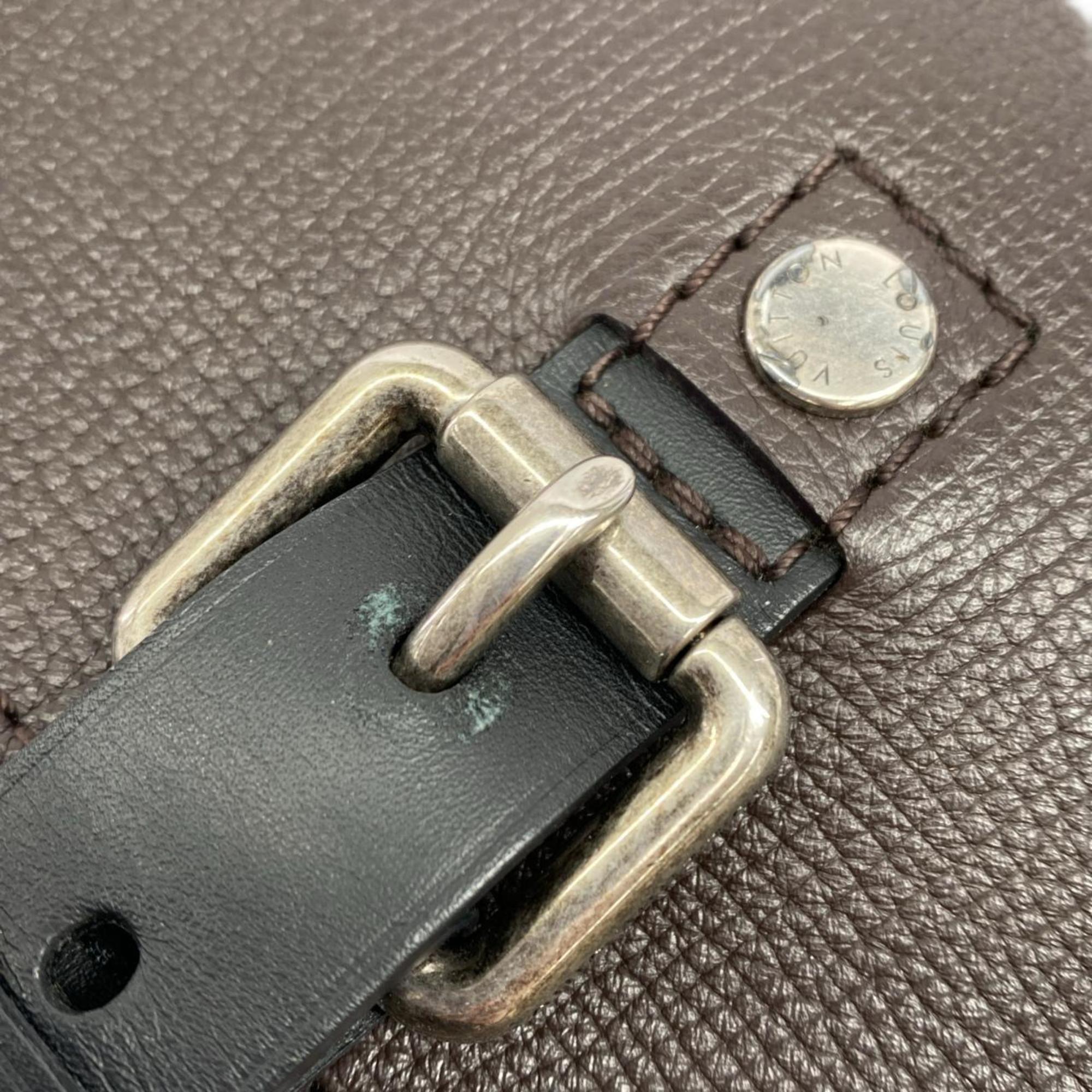 Louis Vuitton Brown Caffe Coffee Leather Shoulder Bag