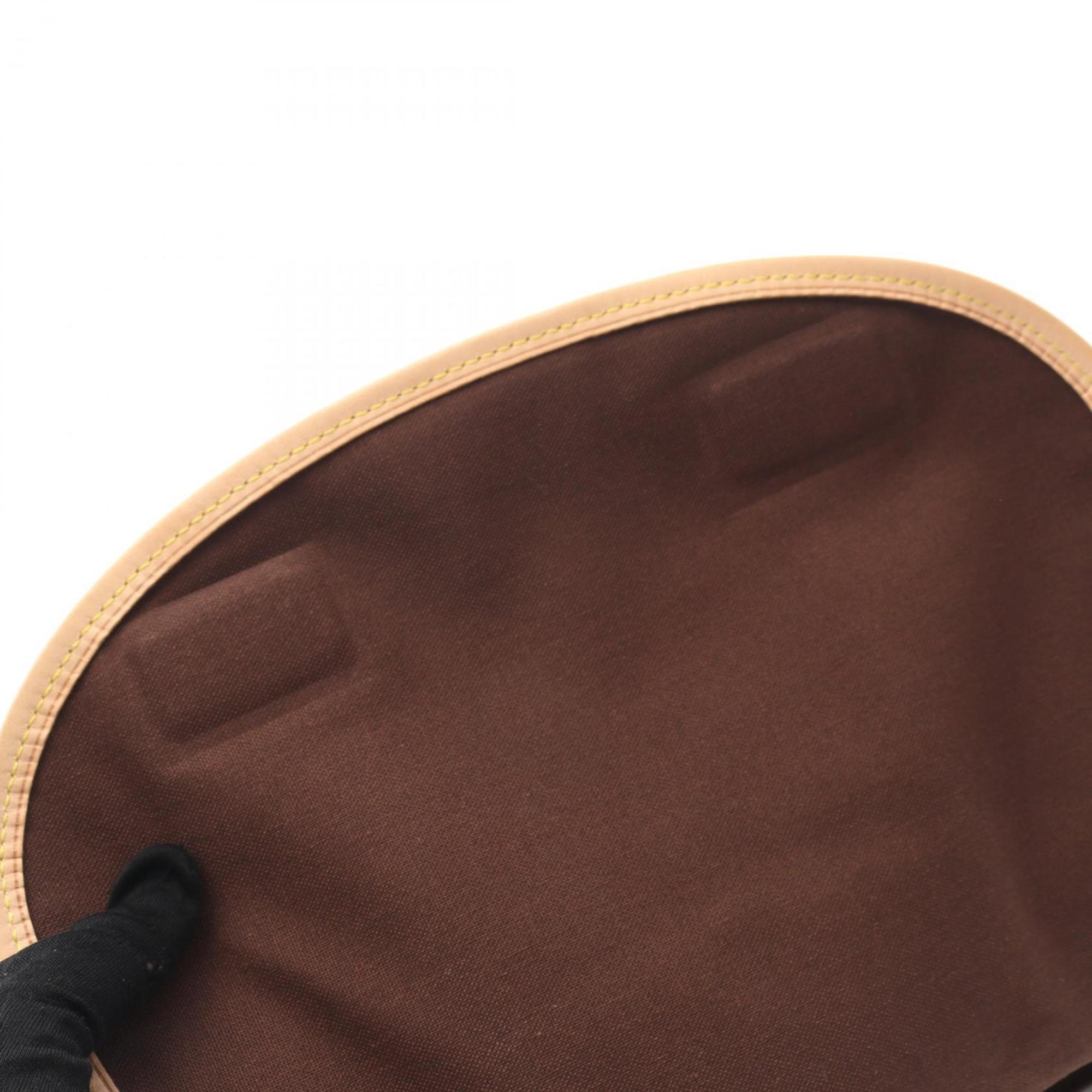 Louis Vuitton Brown Coated Canvas Leather Shoulder Bag