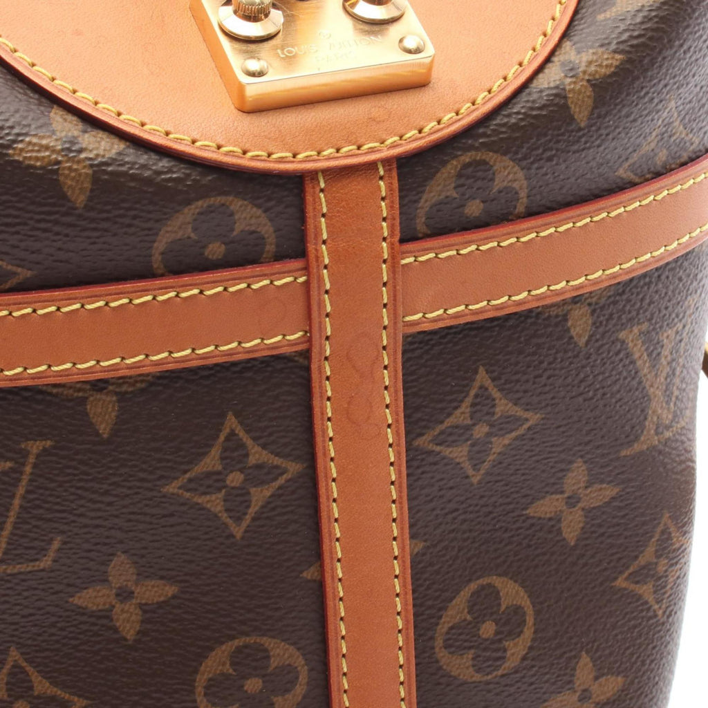 Louis Vuitton Brown Monogram Coated Canvas Leather Handbag