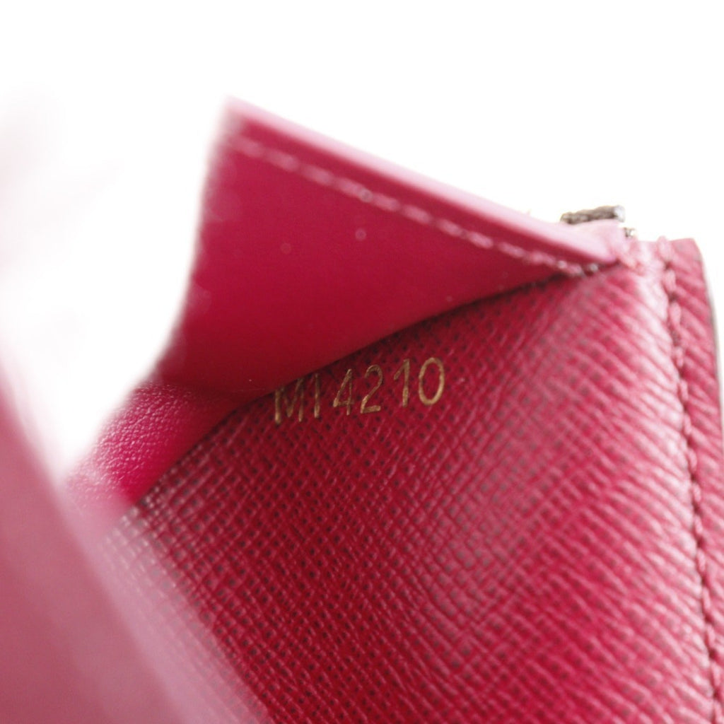 Louis Vuitton Brown Fuchsia Monogram Canvas Wallet (Tri-Fold)