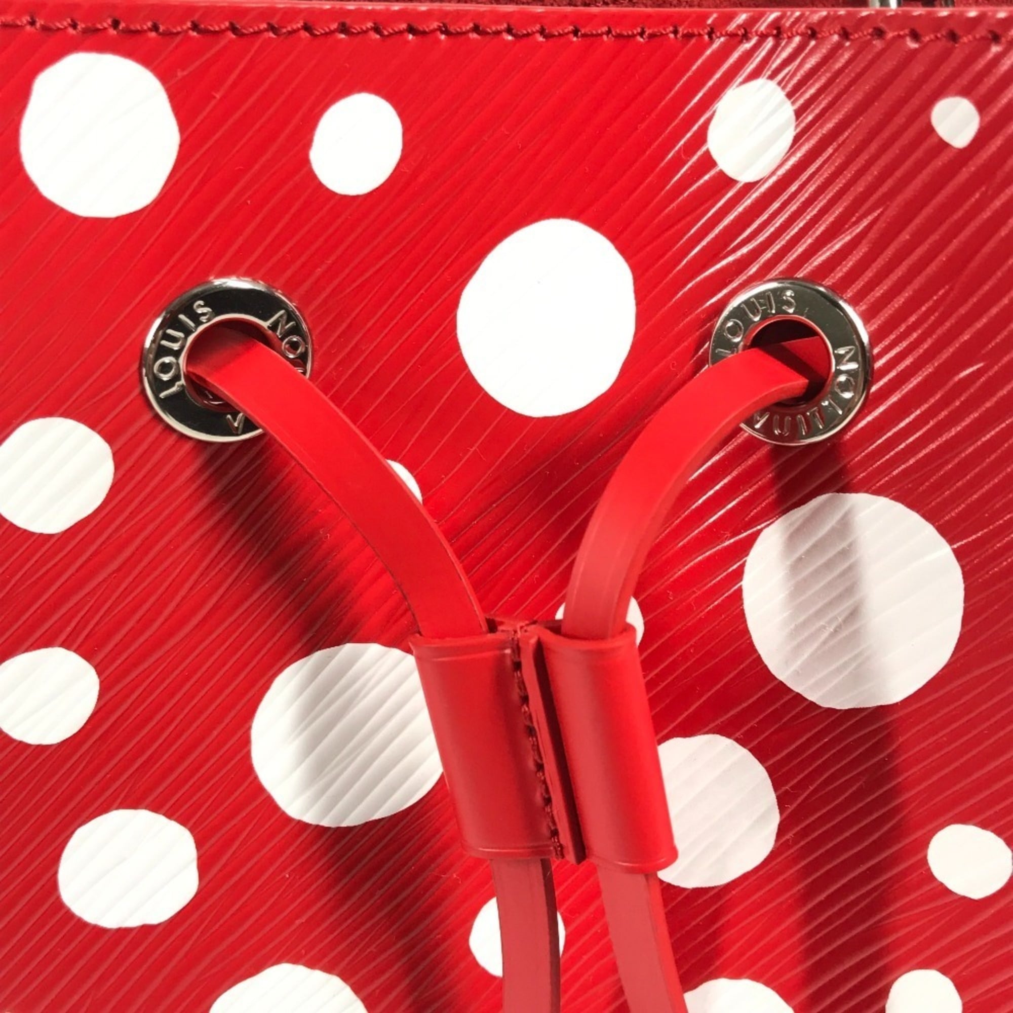 Louis Vuitton Red Color White Epi Leather Handbag Shoulder Bag