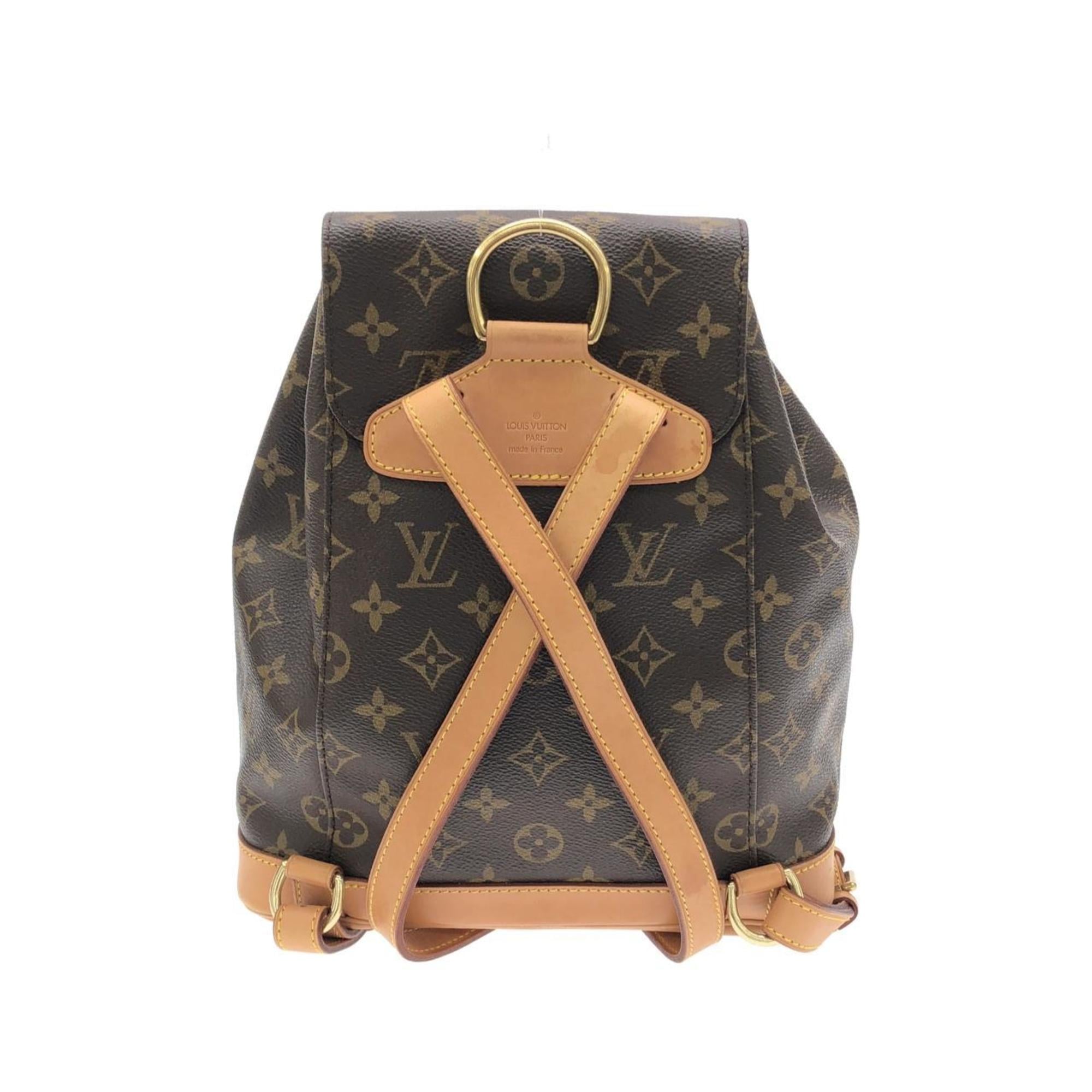 Louis Vuitton Marron Coated Canvas Backpack