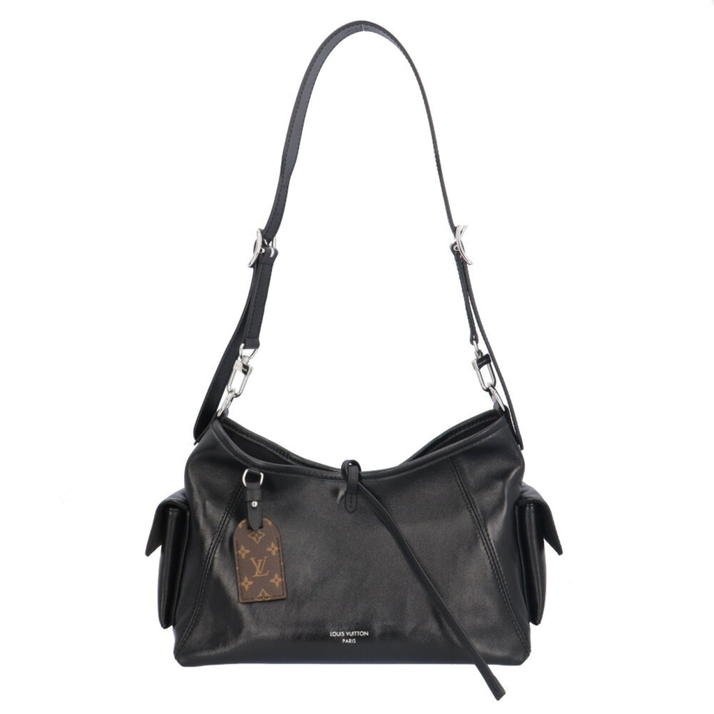 Louis Vuitton Black Leather Shoulder Bag
