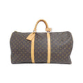 Louis Vuitton Marron Coated Canvas Boston Bag