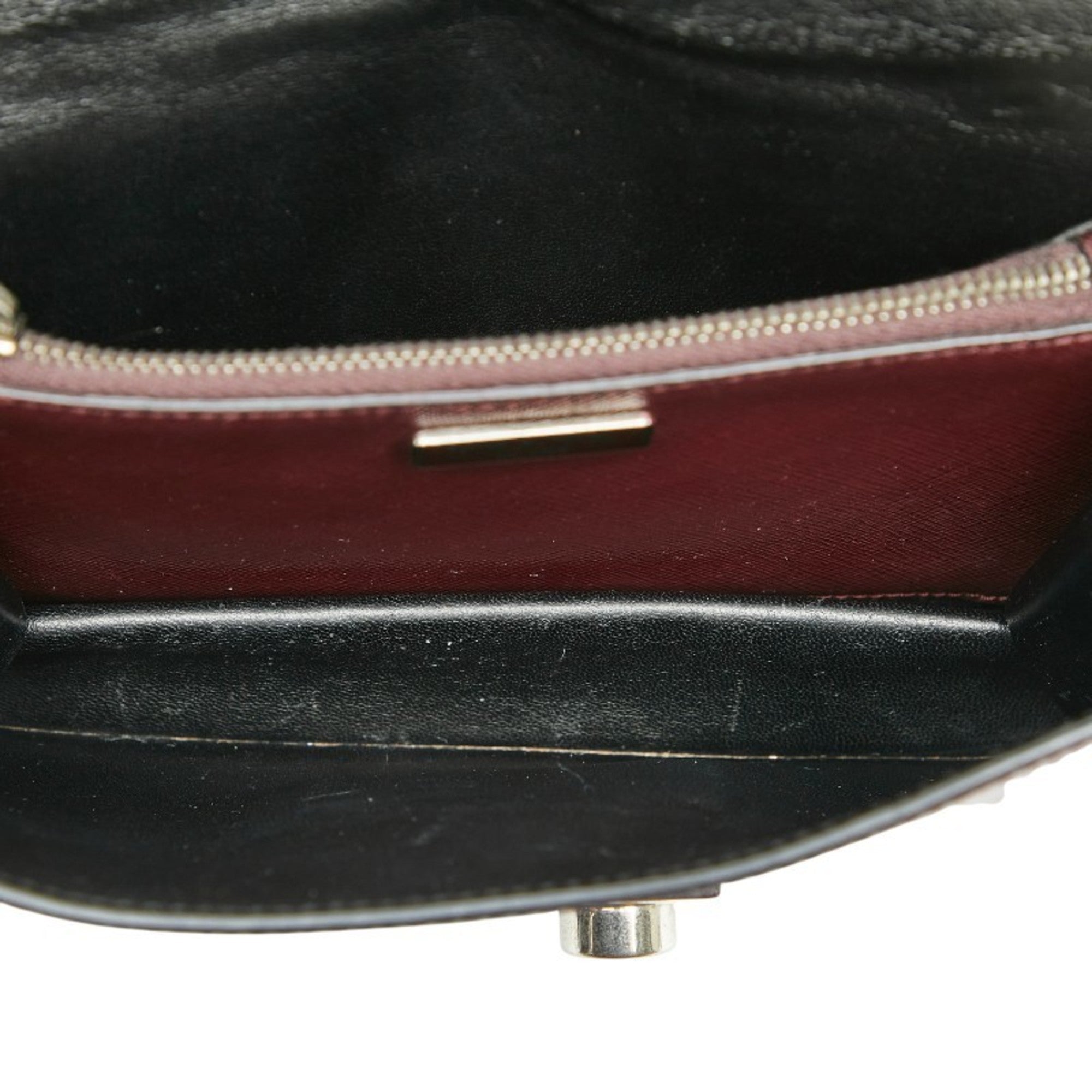Prada Saffiano Bordeaux Wine Leather Handbag Shoulder Bag
