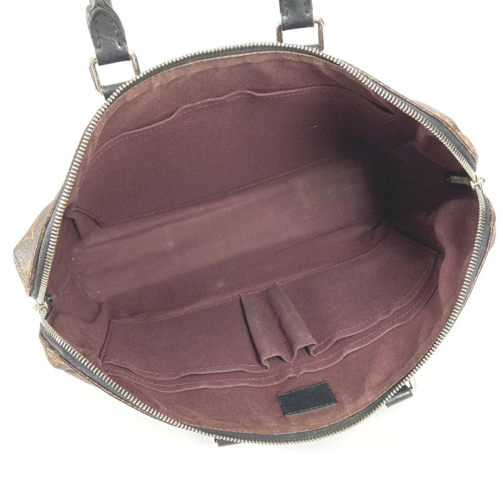 Louis Vuitton Black Brown Monogram Canvas Handbag
