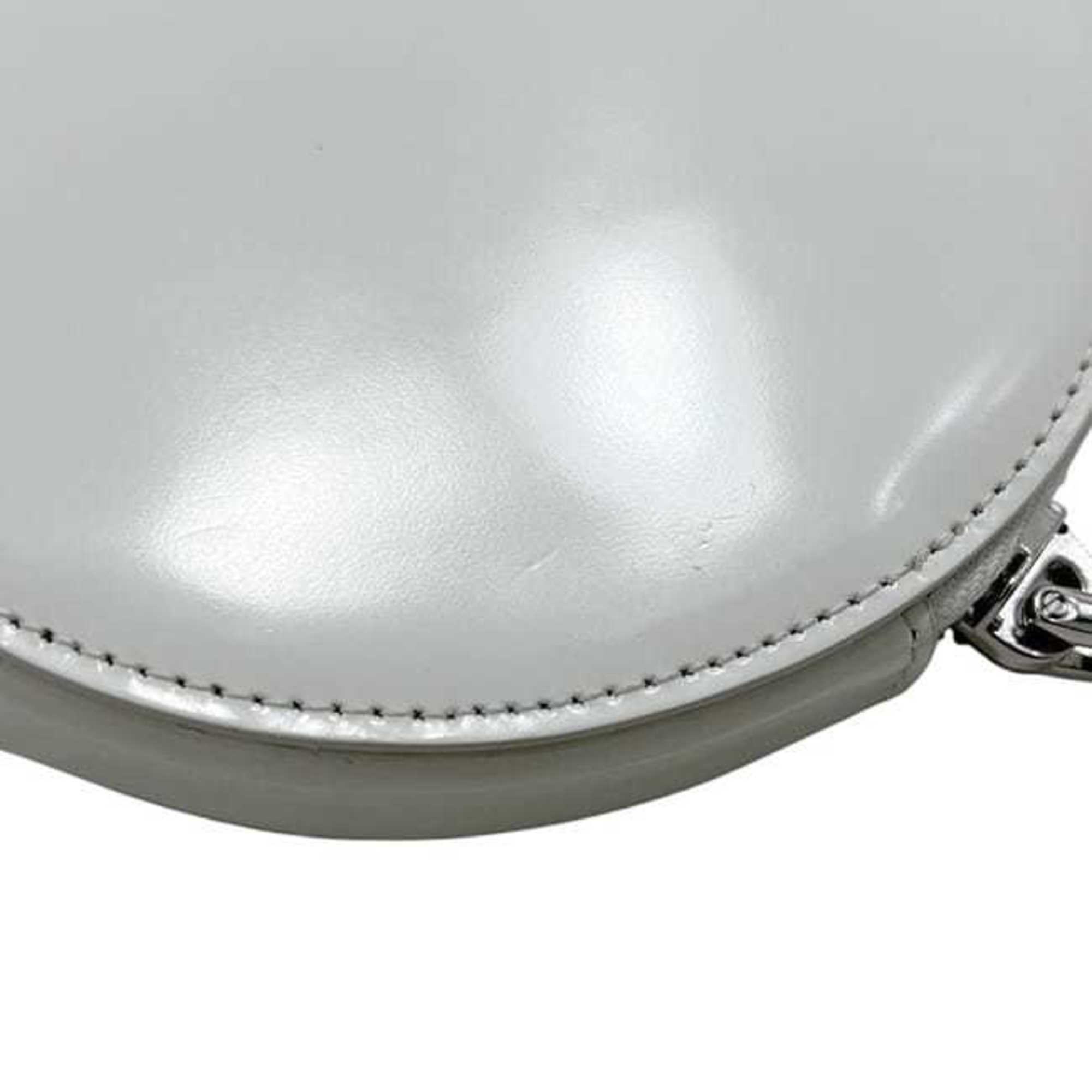 Prada White Leather Pochette Shoulder Bag