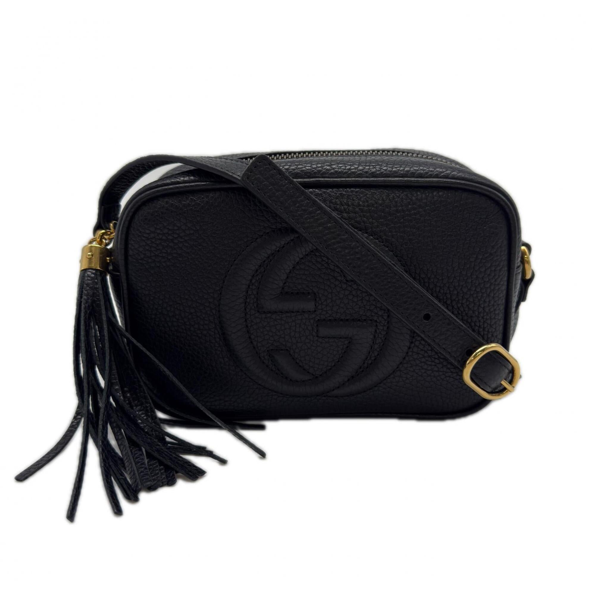 Gucci Black Leather Shoulder Bag (Pre-Owned)