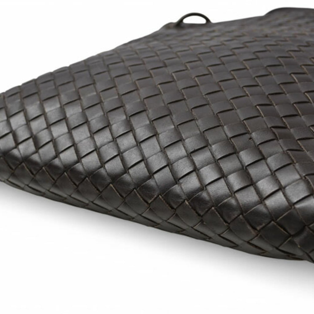 Bottega Veneta Dark Brown Leather Shoulder Bag