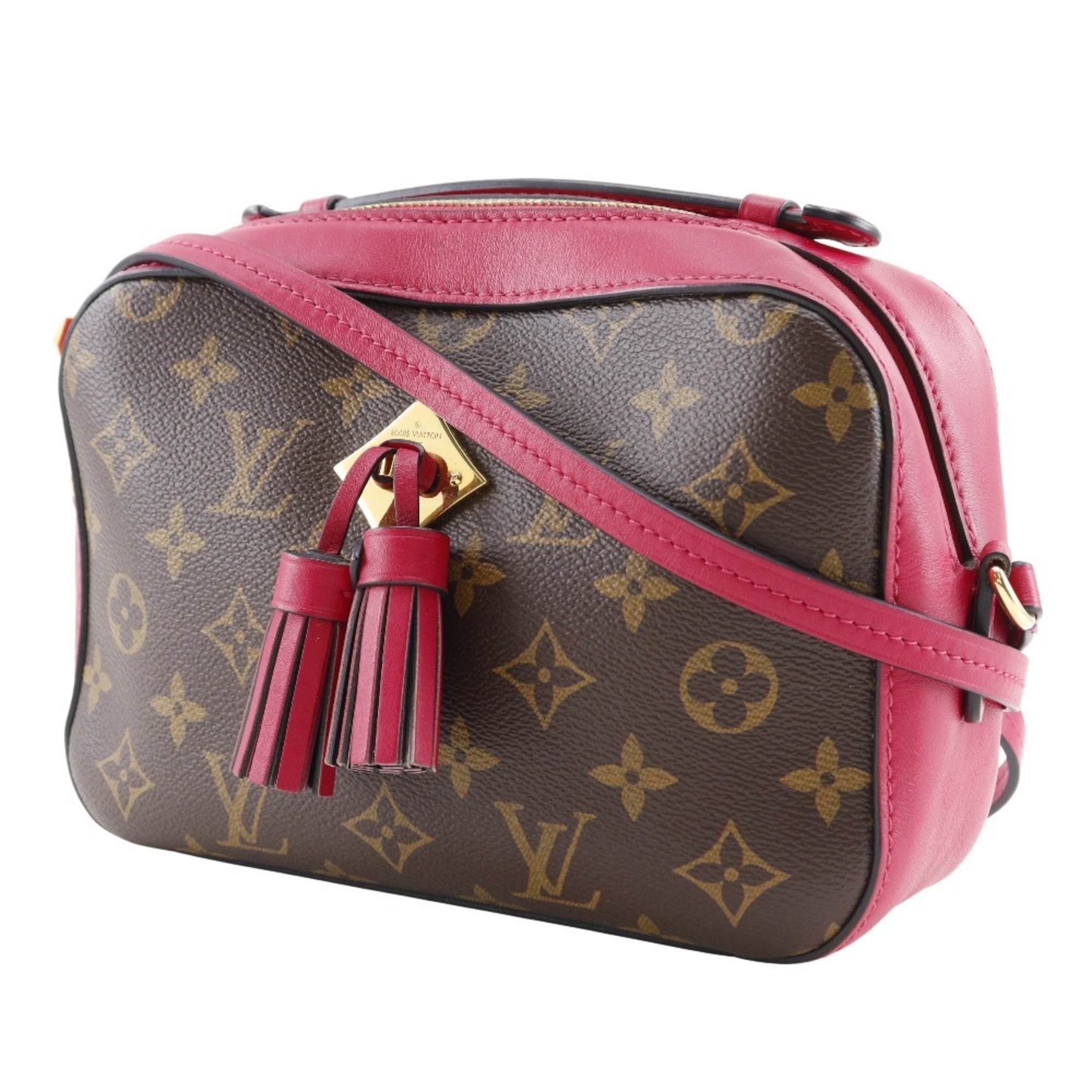 Louis Vuitton Brown Red Color Monogram Shoulder Bag