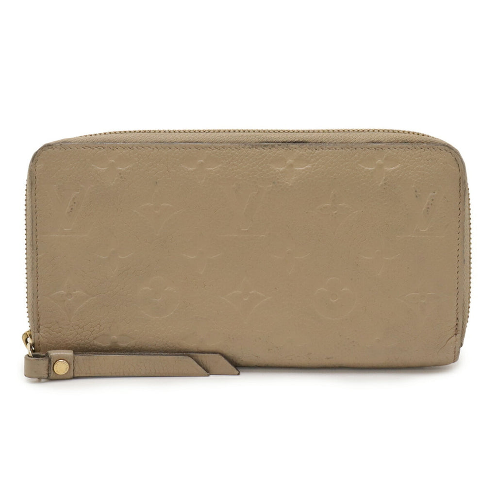 Louis Vuitton Beige Monogram Empreinte Leather Long Wallet