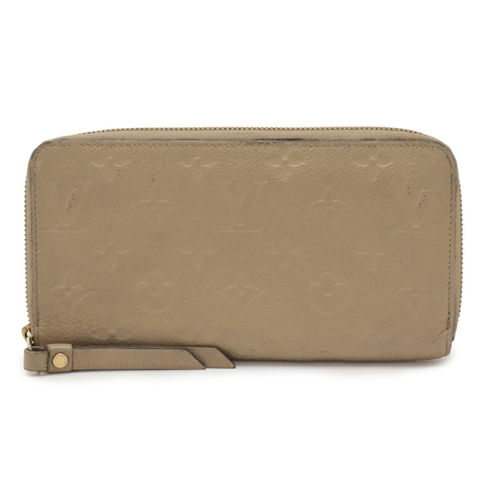 Louis Vuitton Beige Monogram Empreinte Leather Long Wallet