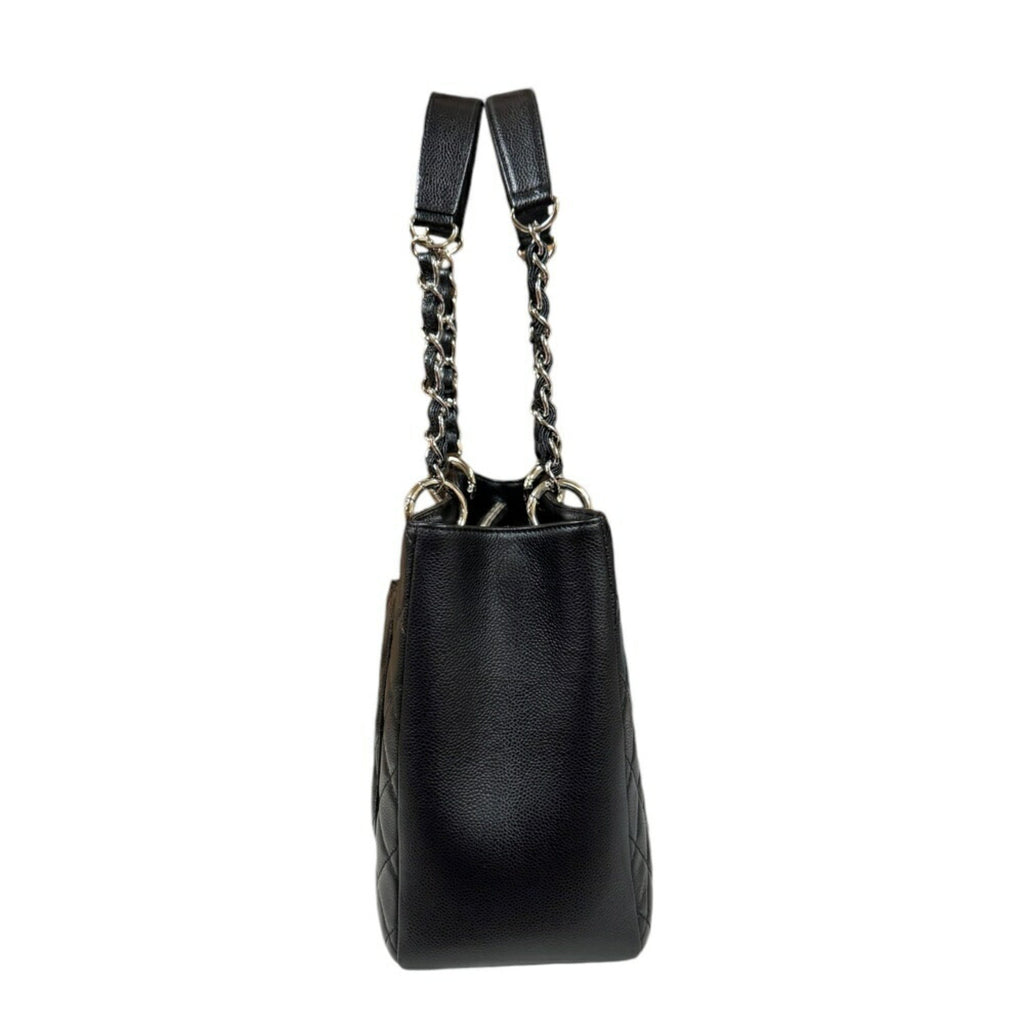 Chanel Black Caviar Leather Tote Bag