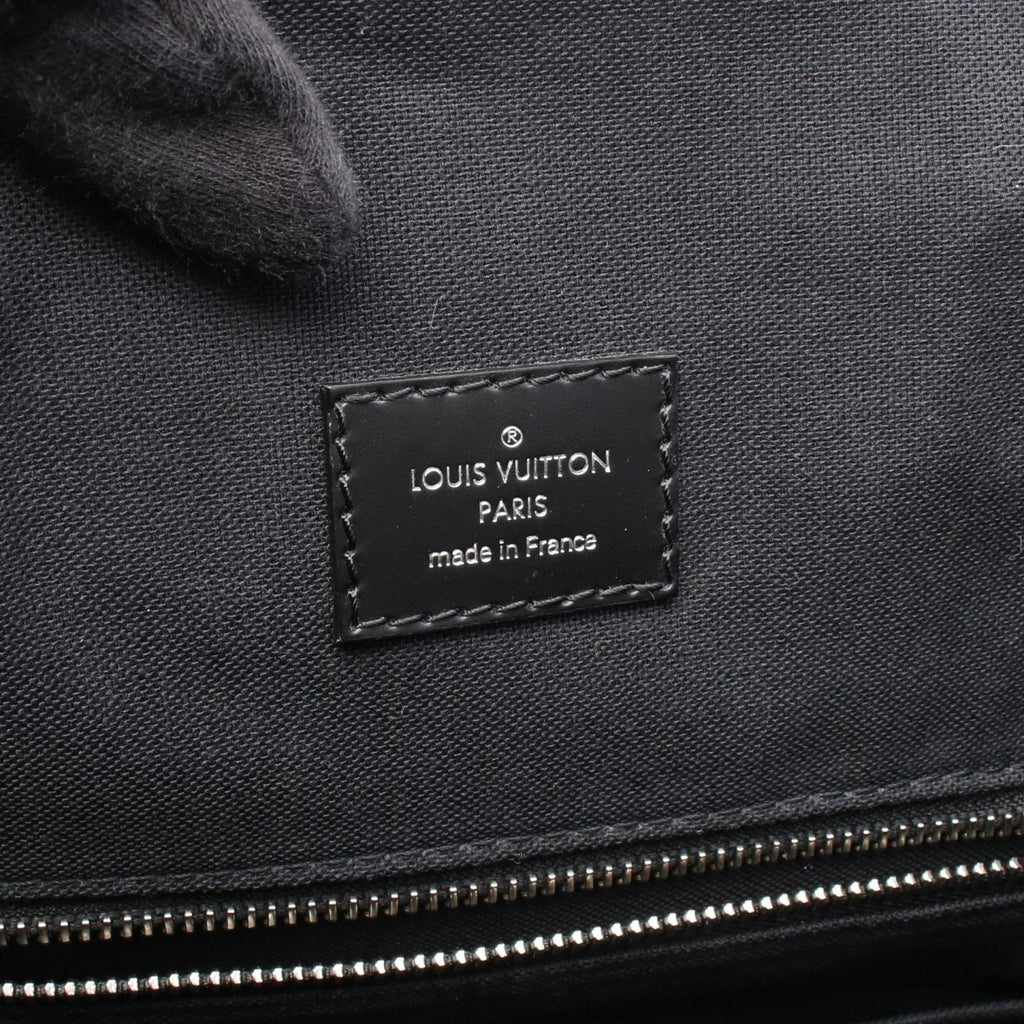 Louis Vuitton Black Coated Canvas Leather Backpack